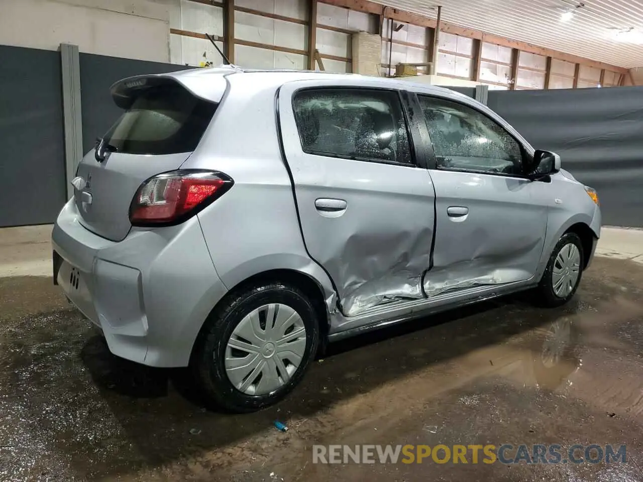 3 fotografías del automóvil dañado ML32AUHJ2RH021511 MITSUBISHI MIRAGE 2024