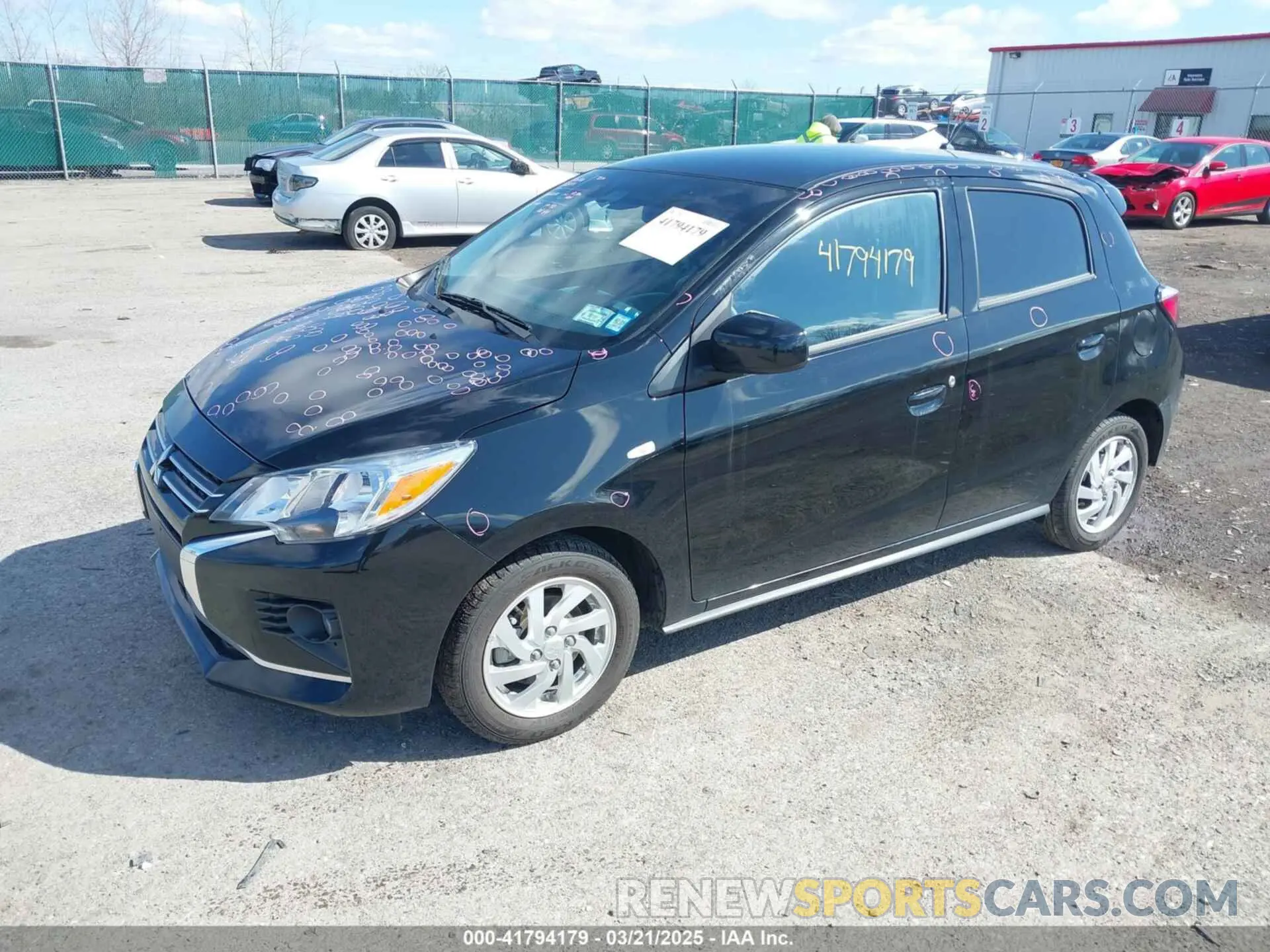 2 fotografías del automóvil dañado ML32AUHJ3RH005771 MITSUBISHI MIRAGE 2024