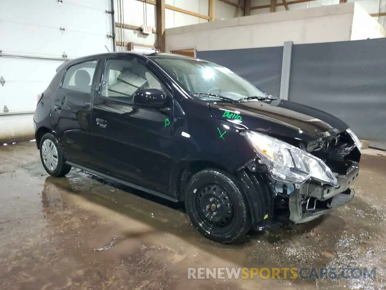 4 fotografías del automóvil dañado ML32AUHJ3RH011232 MITSUBISHI MIRAGE 2024