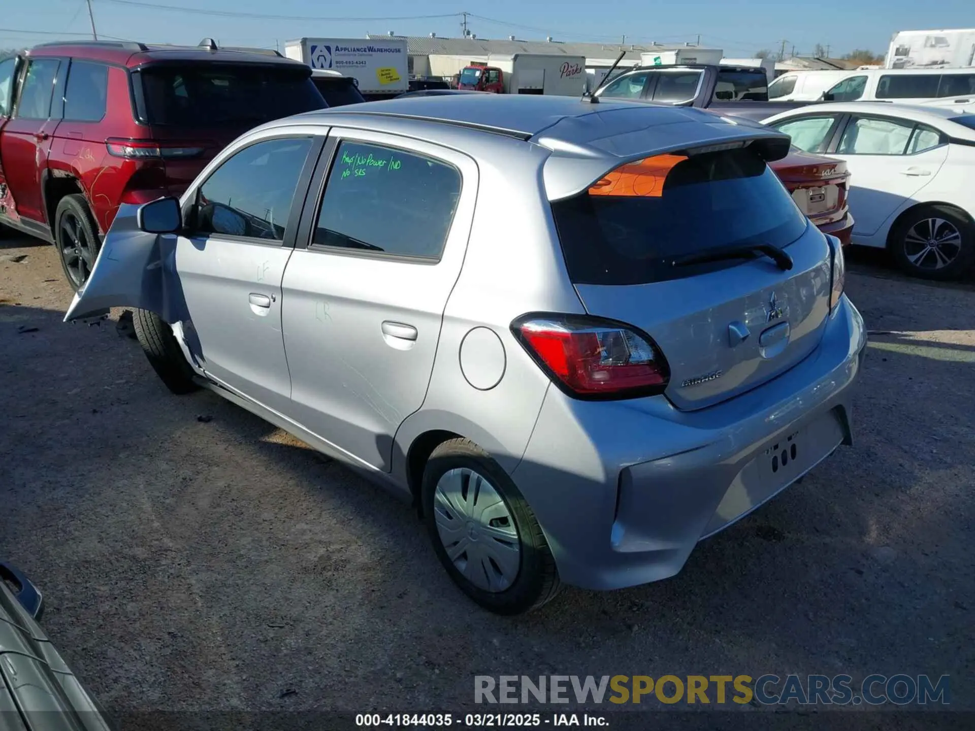 3 fotografías del automóvil dañado ML32AUHJ3RH012283 MITSUBISHI MIRAGE 2024