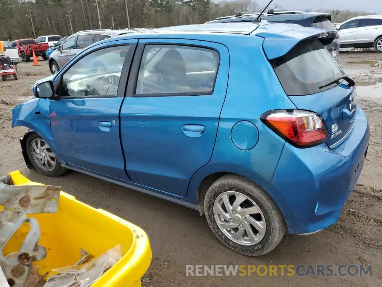 2 fotografías del automóvil dañado ML32AUHJ3RH013806 MITSUBISHI MIRAGE 2024