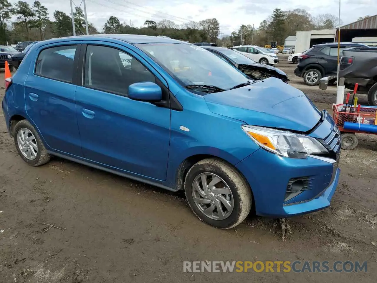 4 fotografías del automóvil dañado ML32AUHJ3RH013806 MITSUBISHI MIRAGE 2024