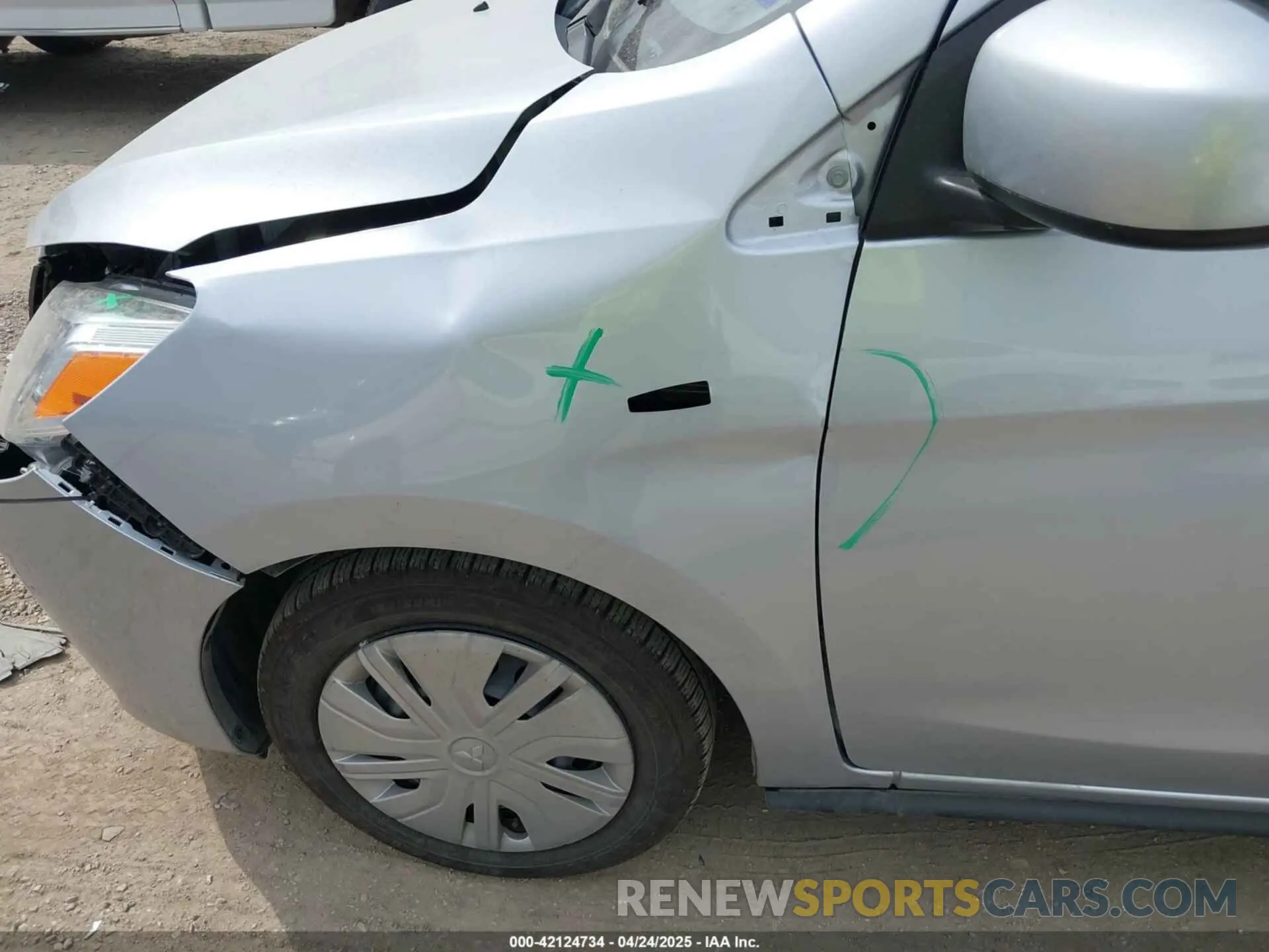 6 fotografías del automóvil dañado ML32AUHJ3RH020786 MITSUBISHI MIRAGE 2024