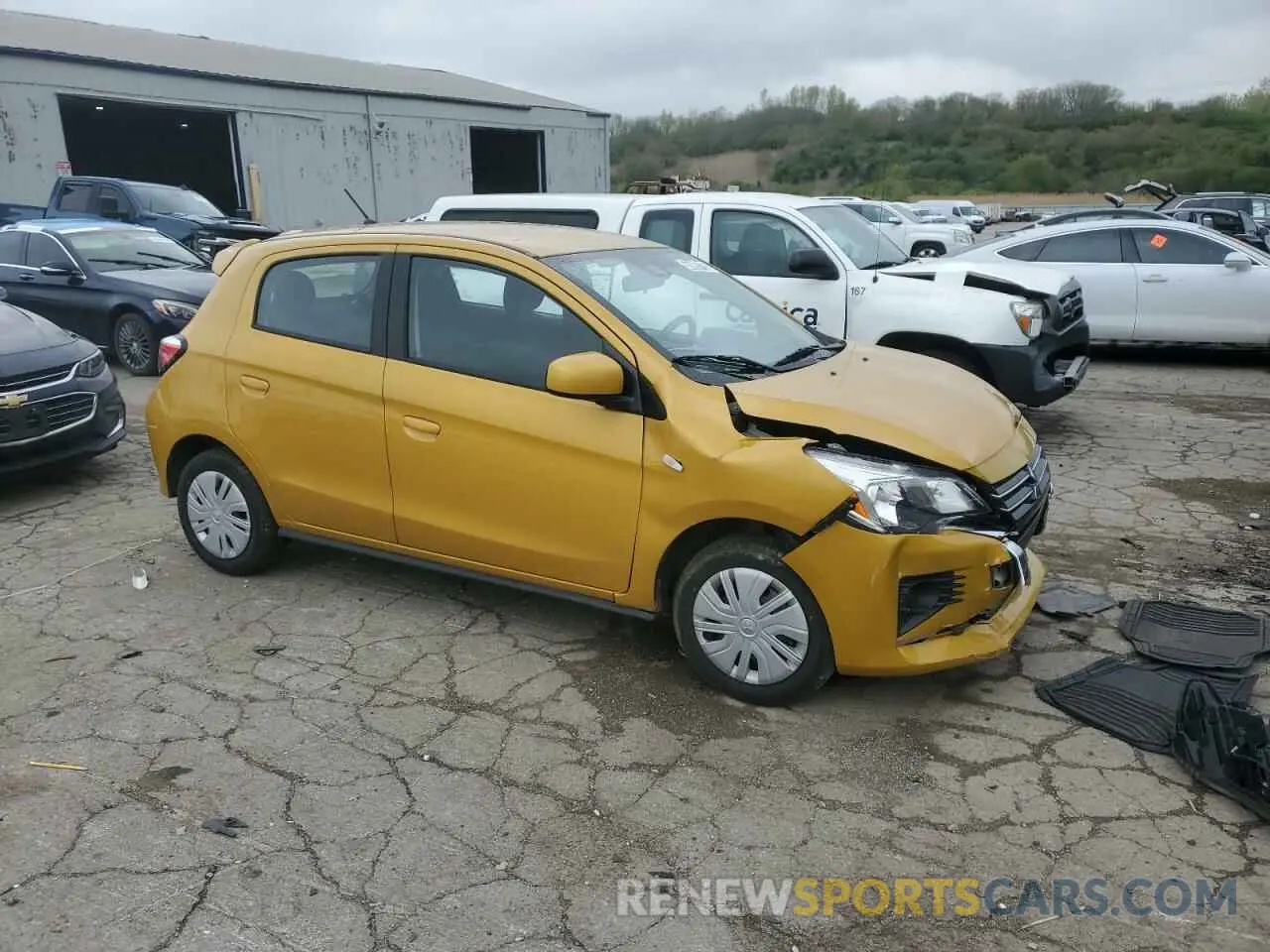 4 fotografías del automóvil dañado ML32AUHJ3RH029889 MITSUBISHI MIRAGE 2024