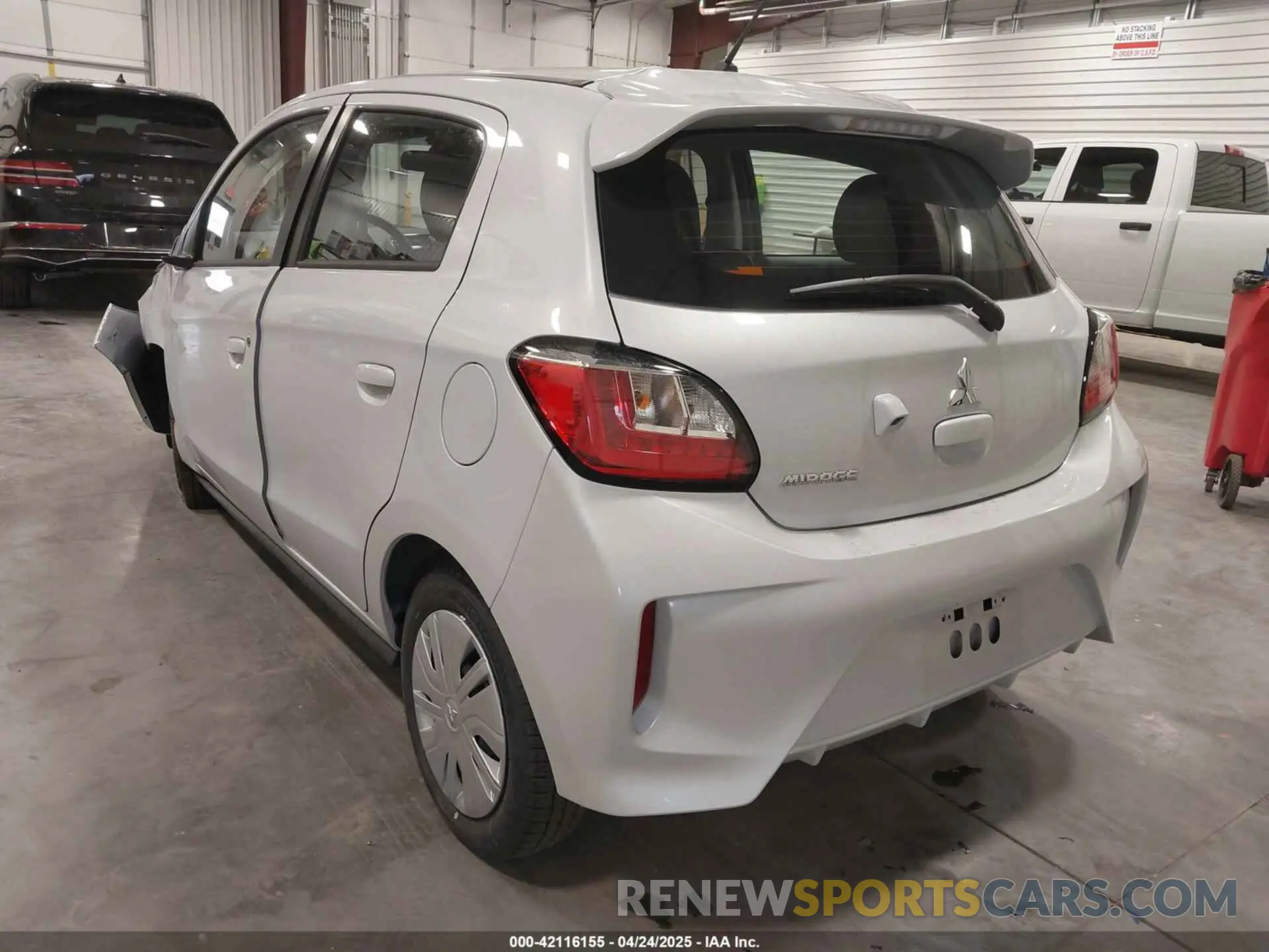 3 fotografías del automóvil dañado ML32AUHJ3RH031710 MITSUBISHI MIRAGE 2024