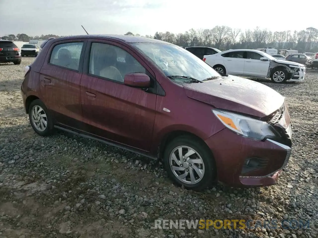 4 fotografías del automóvil dañado ML32AUHJ4RH004516 MITSUBISHI MIRAGE 2024