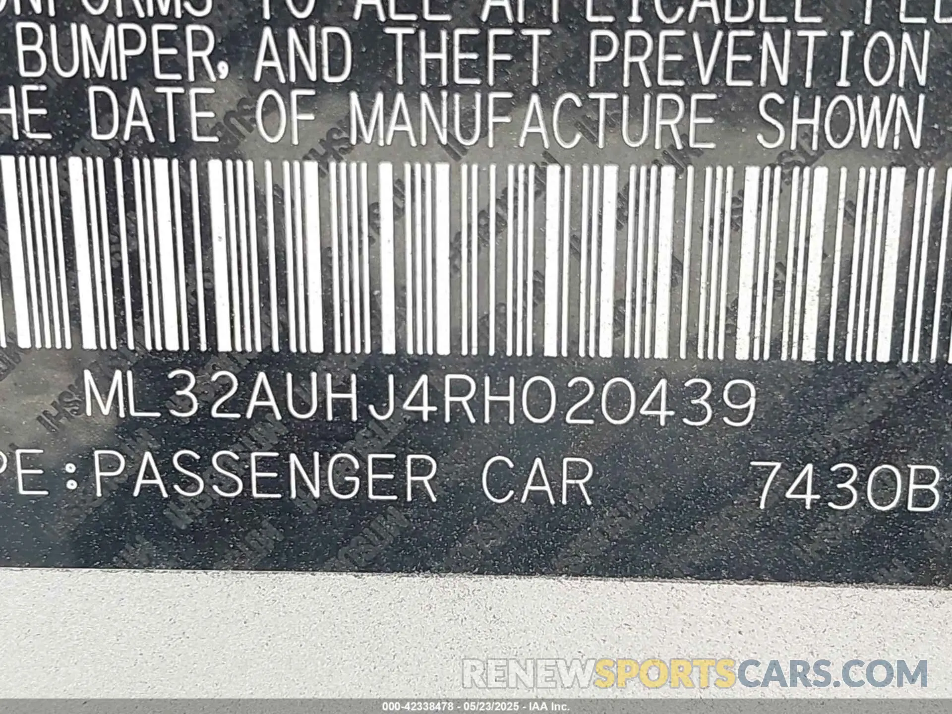 9 fotografías del automóvil dañado ML32AUHJ4RH020439 MITSUBISHI MIRAGE 2024