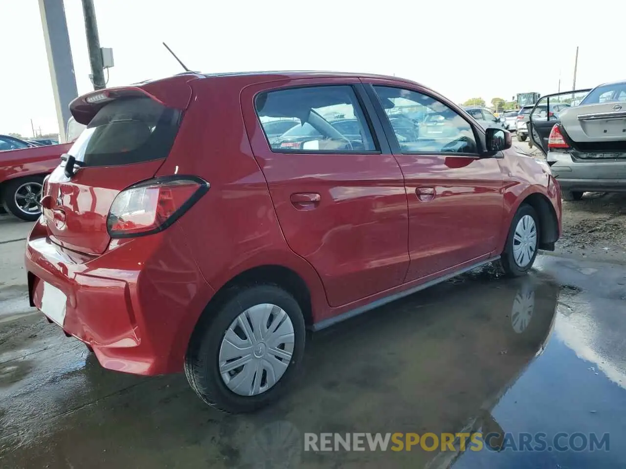 3 fotografías del automóvil dañado ML32AUHJ4RH020716 MITSUBISHI MIRAGE 2024