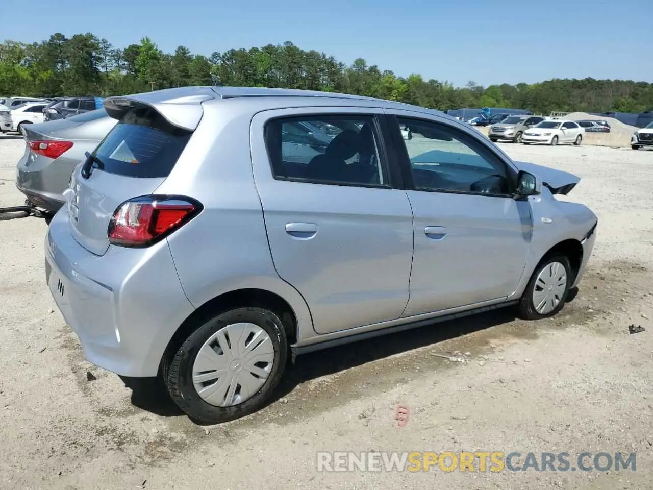 3 fotografías del automóvil dañado ML32AUHJ4RH027875 MITSUBISHI MIRAGE 2024