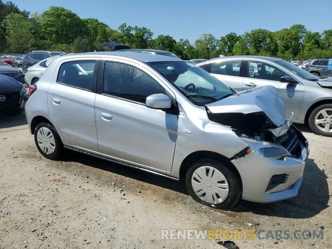 4 fotografías del automóvil dañado ML32AUHJ4RH027875 MITSUBISHI MIRAGE 2024