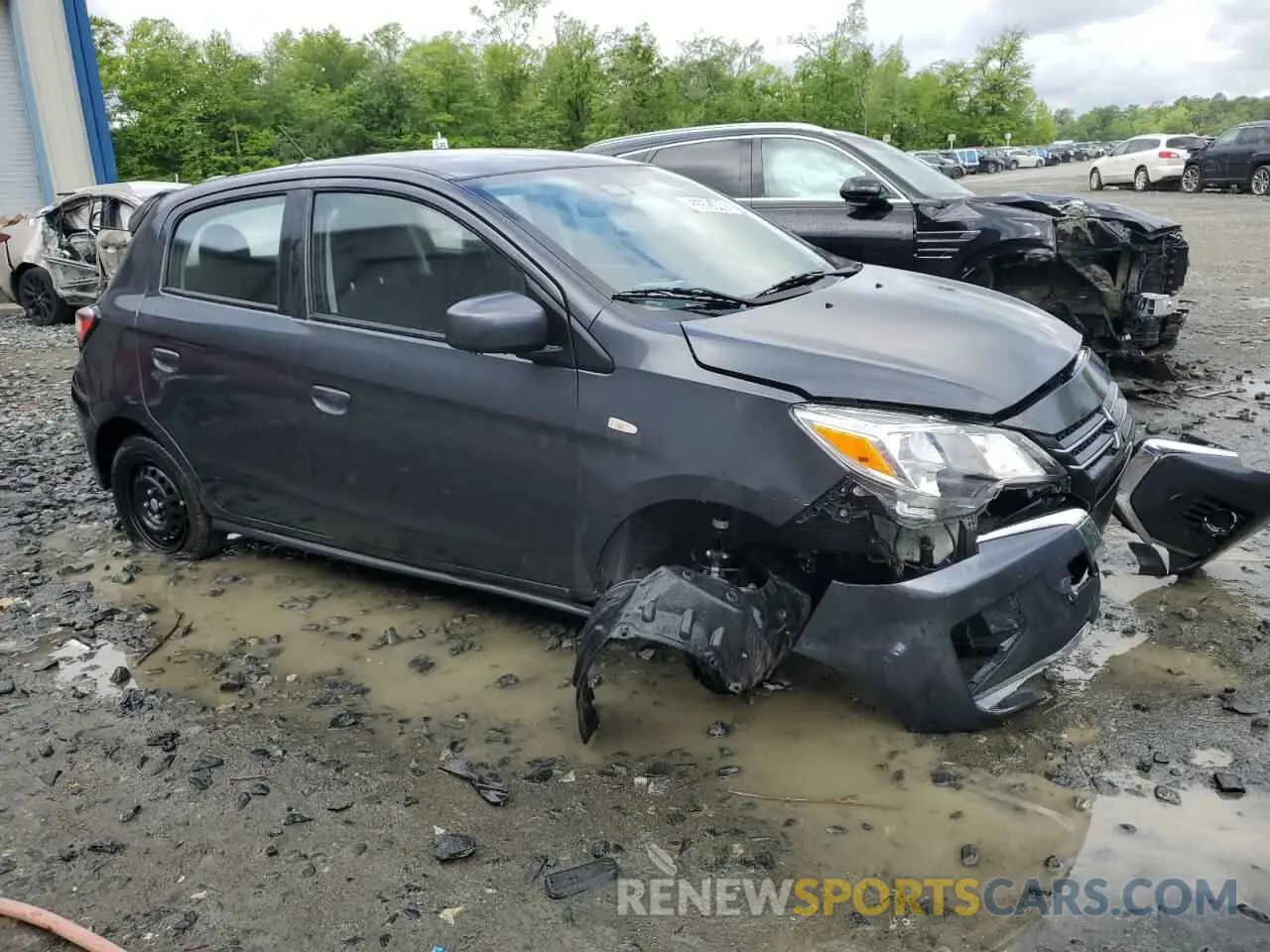 4 fotografías del automóvil dañado ML32AUHJ5RH005951 MITSUBISHI MIRAGE 2024