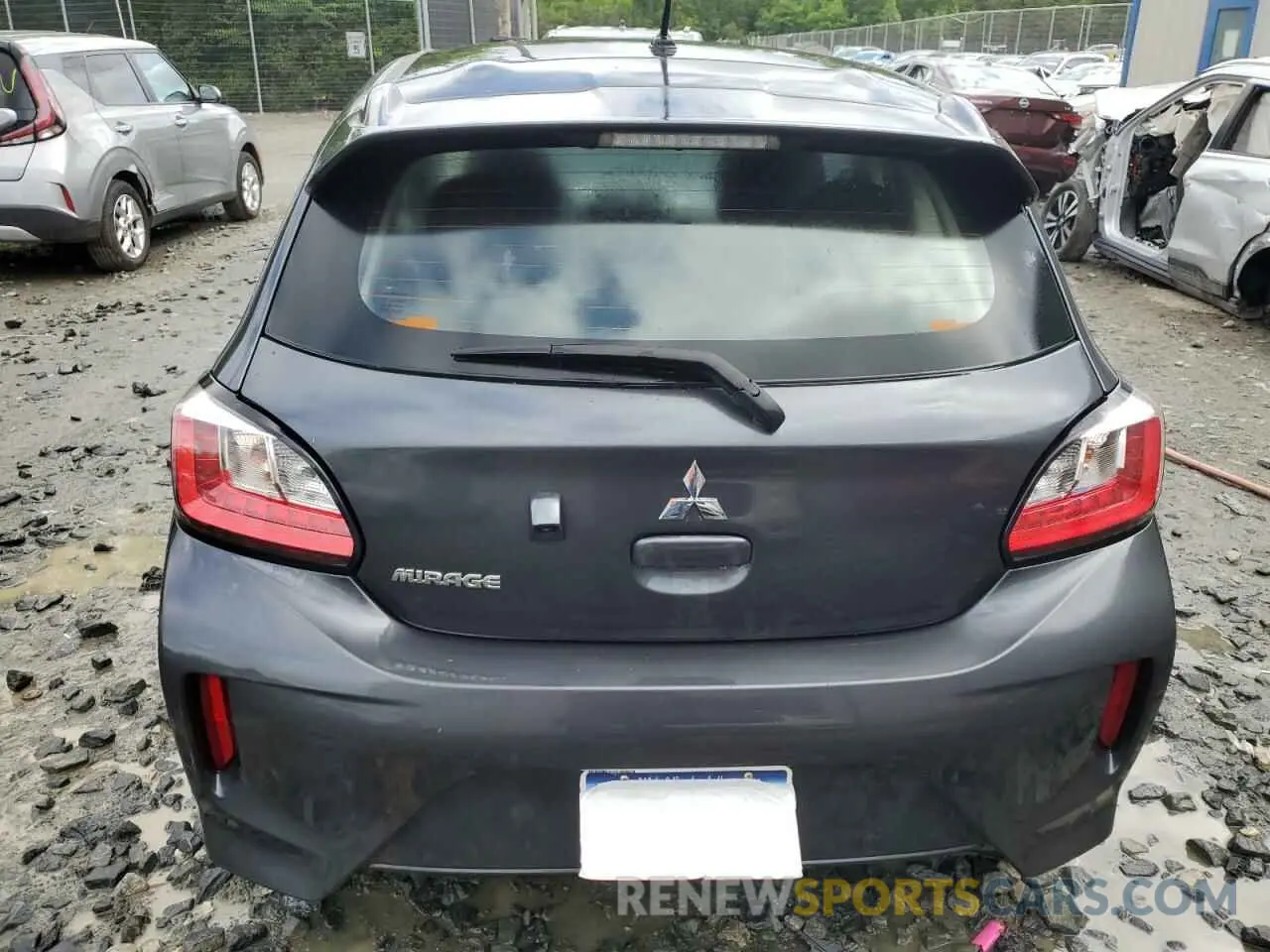6 fotografías del automóvil dañado ML32AUHJ5RH005951 MITSUBISHI MIRAGE 2024