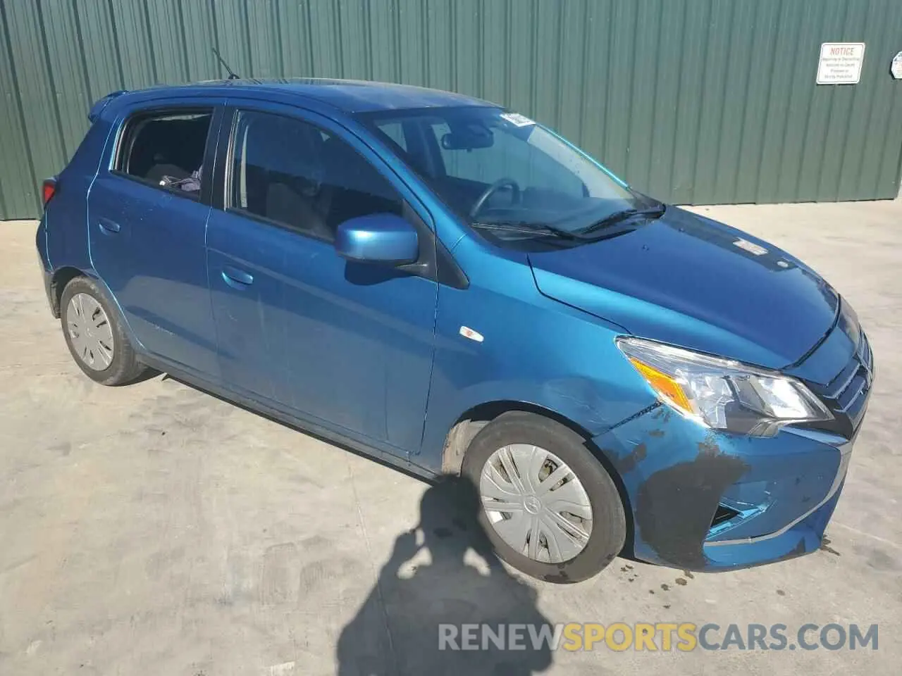 4 fotografías del automóvil dañado ML32AUHJ6RH004324 MITSUBISHI MIRAGE 2024