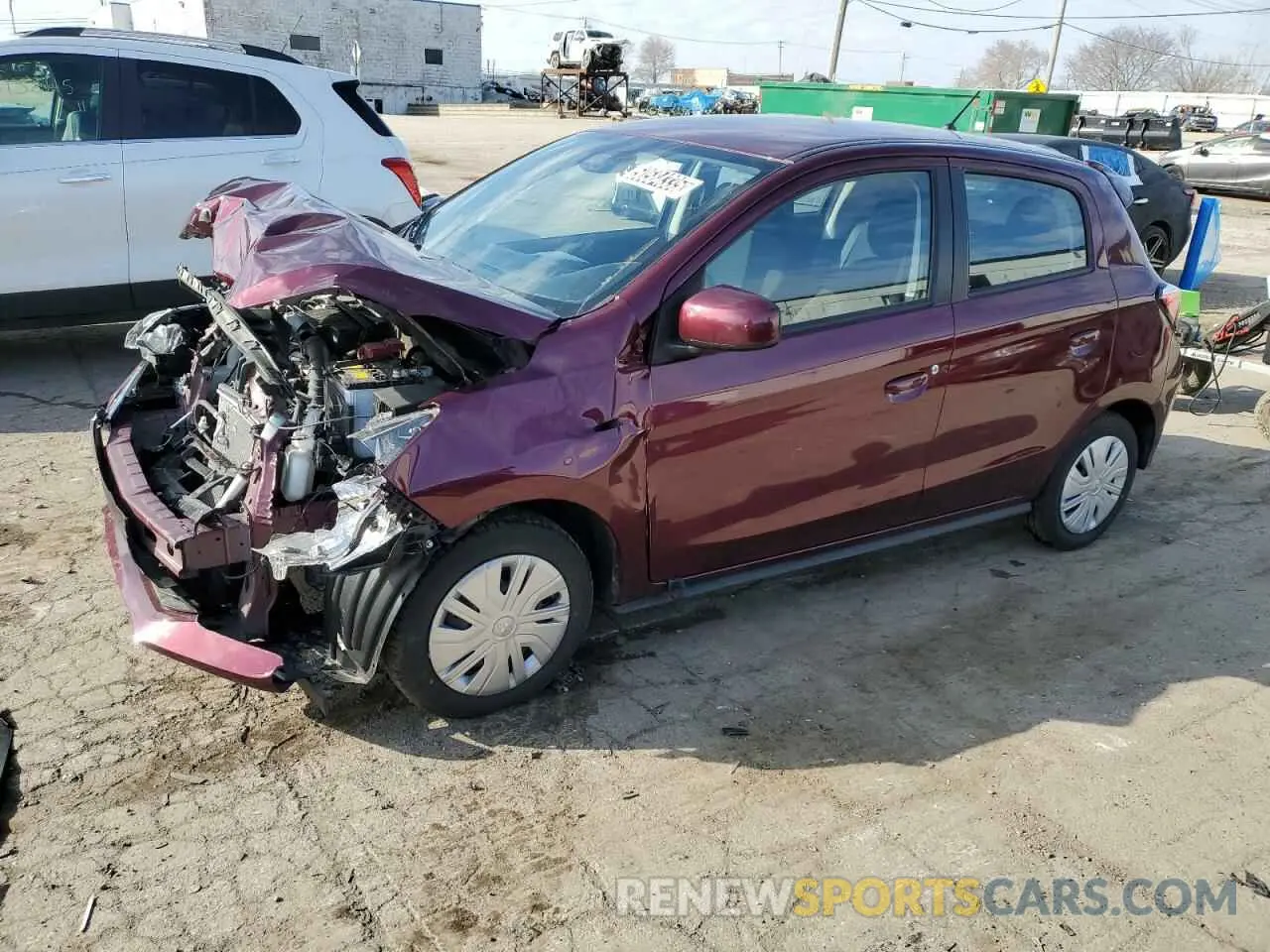 1 fotografías del automóvil dañado ML32AUHJ6RH007952 MITSUBISHI MIRAGE 2024