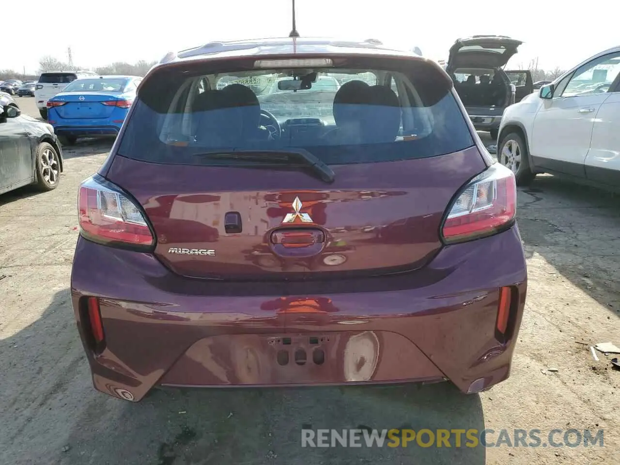 6 fotografías del automóvil dañado ML32AUHJ6RH007952 MITSUBISHI MIRAGE 2024