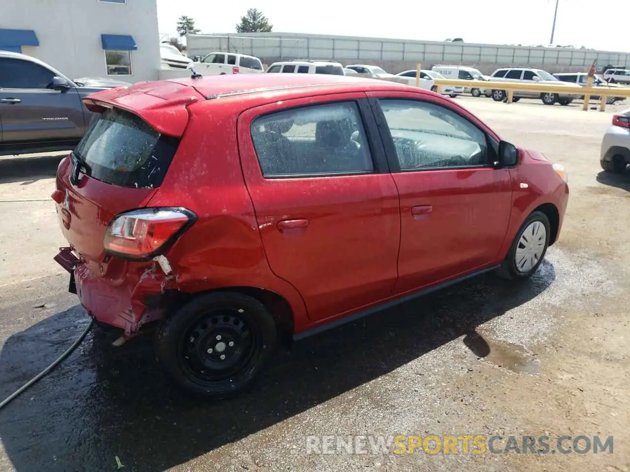 3 fotografías del automóvil dañado ML32AUHJ6RH012553 MITSUBISHI MIRAGE 2024