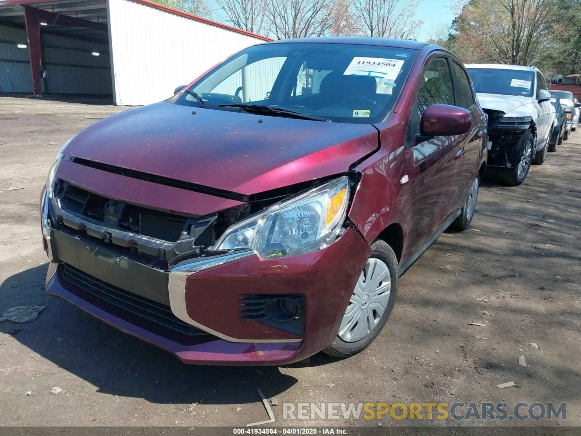 2 fotografías del automóvil dañado ML32AUHJ6RH013086 MITSUBISHI MIRAGE 2024