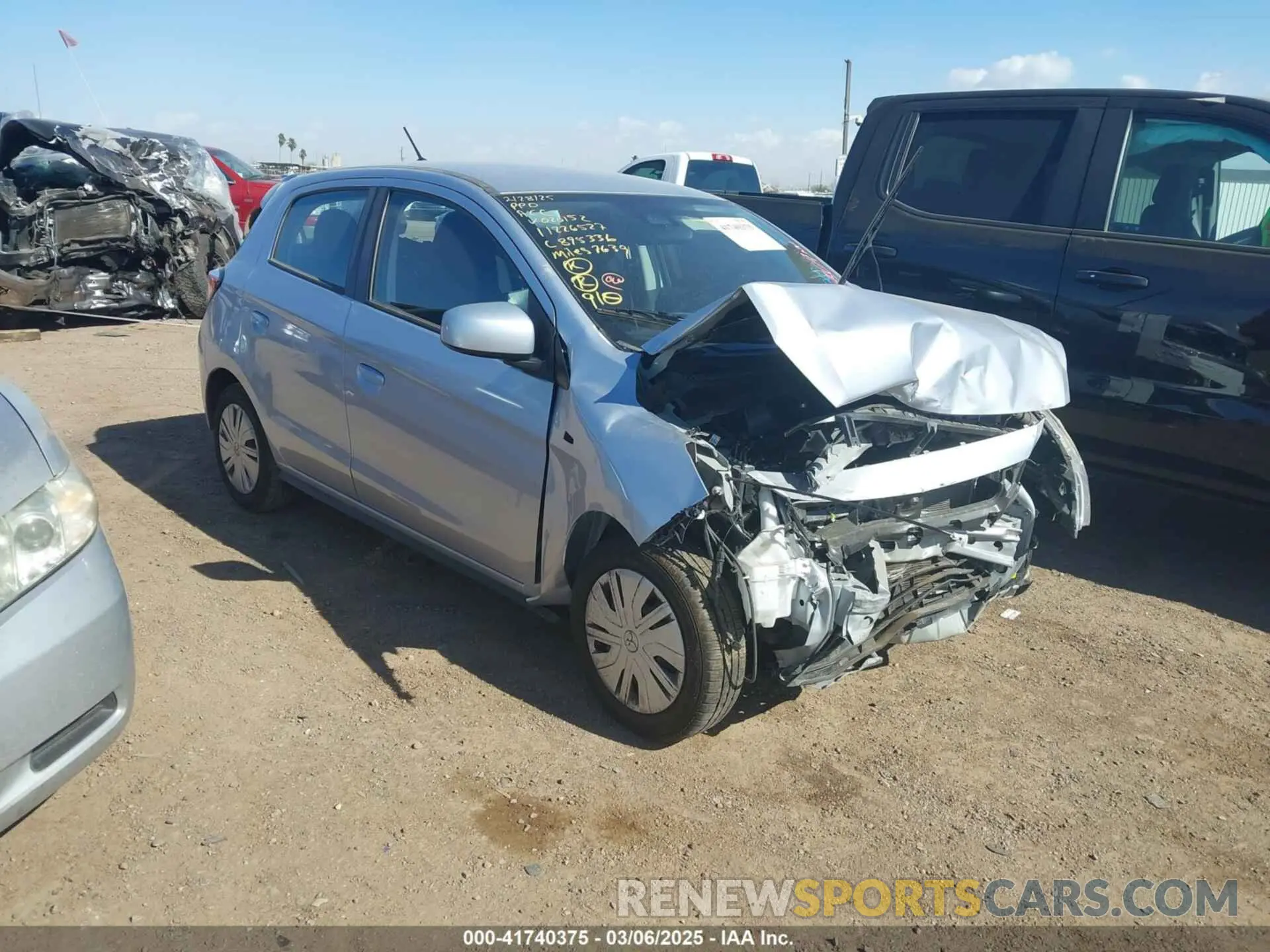 1 fotografías del automóvil dañado ML32AUHJ6RH020152 MITSUBISHI MIRAGE 2024