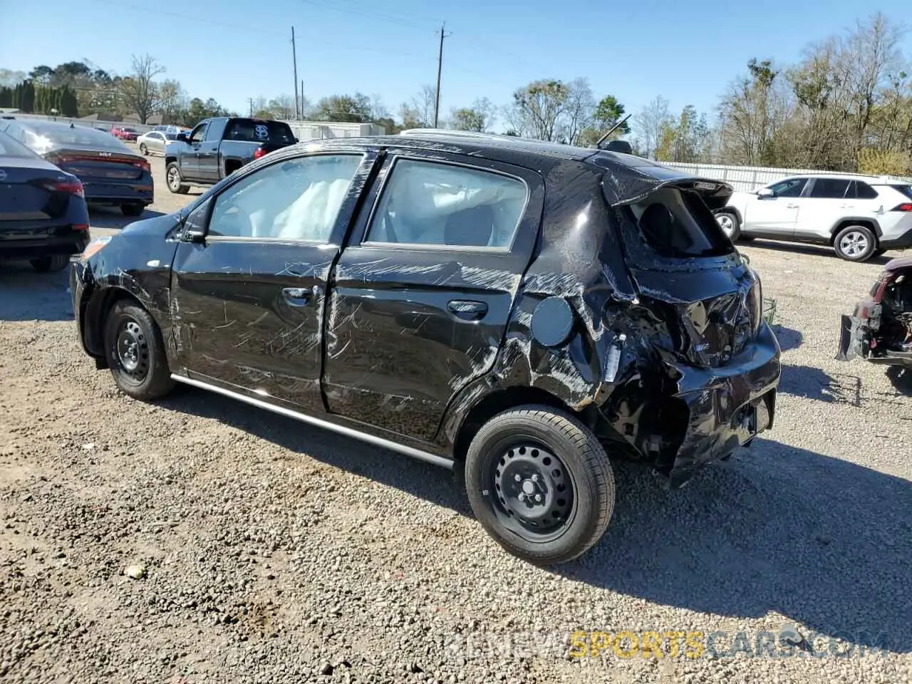 2 fotografías del automóvil dañado ML32AUHJ6RH023262 MITSUBISHI MIRAGE 2024