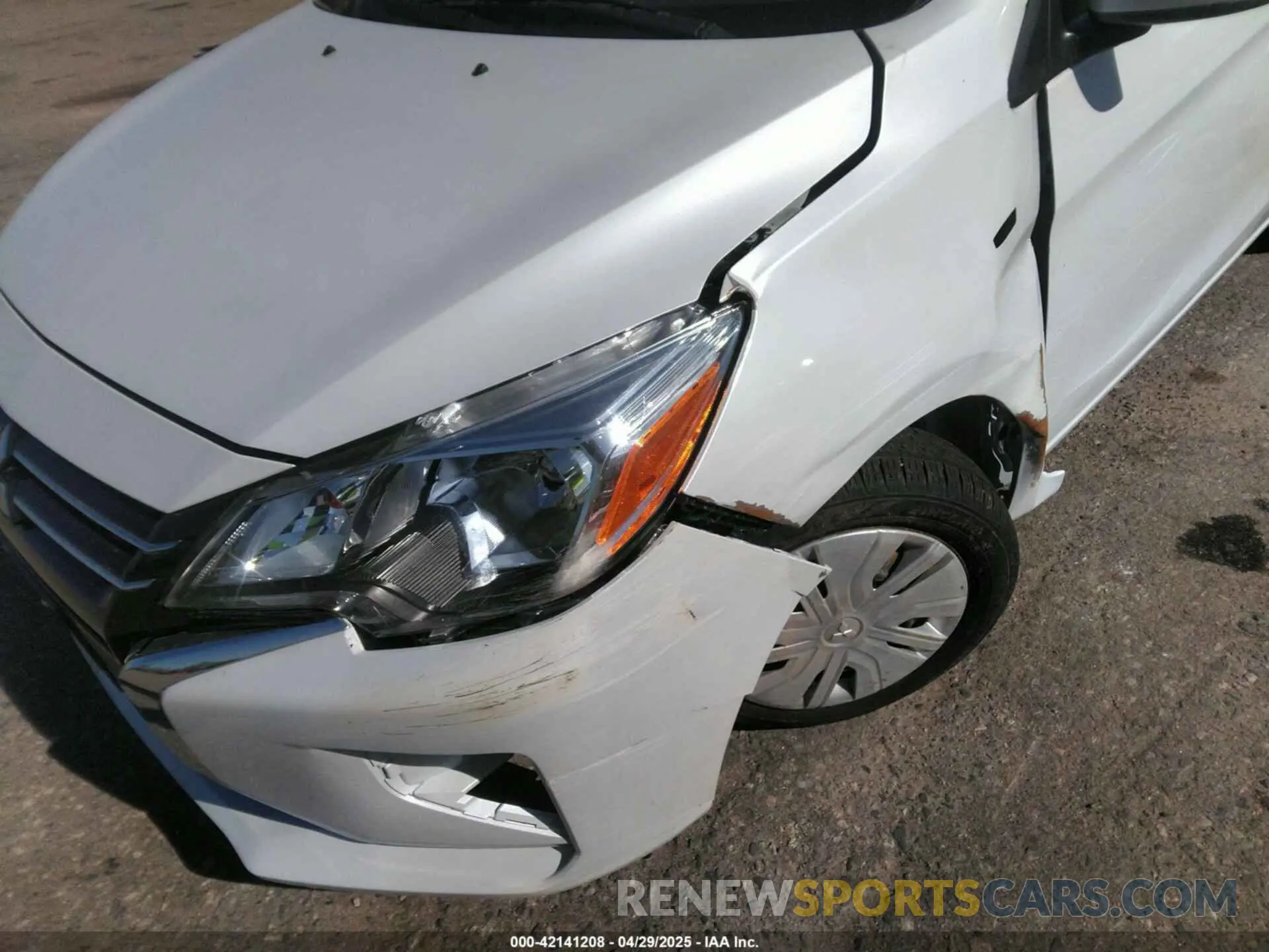 6 fotografías del automóvil dañado ML32AUHJ6RH023987 MITSUBISHI MIRAGE 2024
