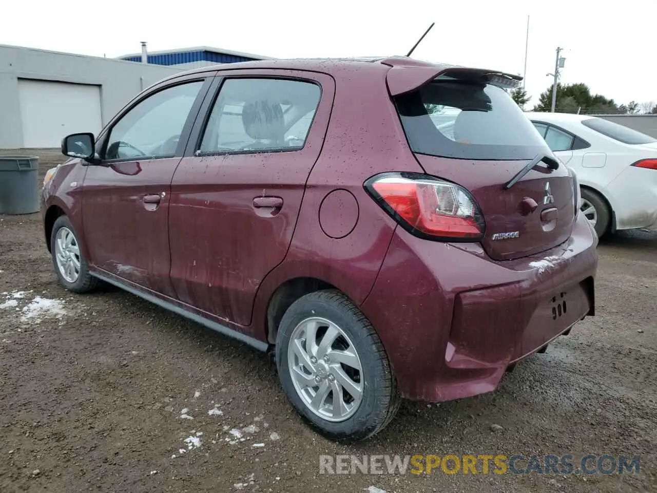 2 fotografías del automóvil dañado ML32AUHJ6RH035847 MITSUBISHI MIRAGE 2024