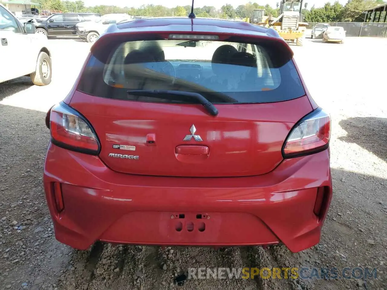 6 fotografías del automóvil dañado ML32AUHJ7RH001786 MITSUBISHI MIRAGE 2024