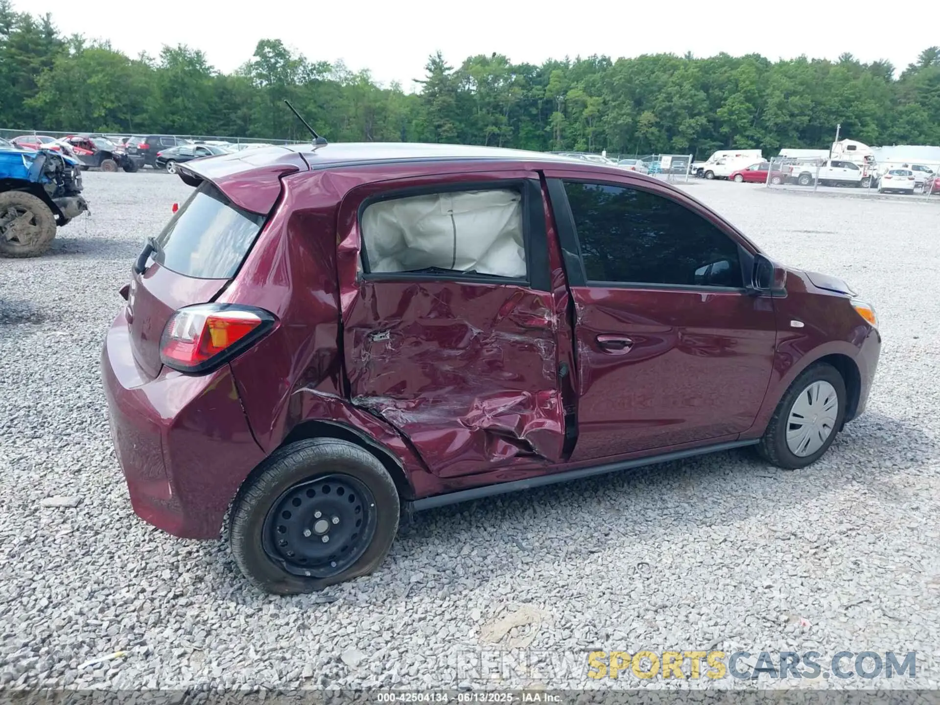 6 fotografías del automóvil dañado ML32AUHJ7RH005305 MITSUBISHI MIRAGE 2024