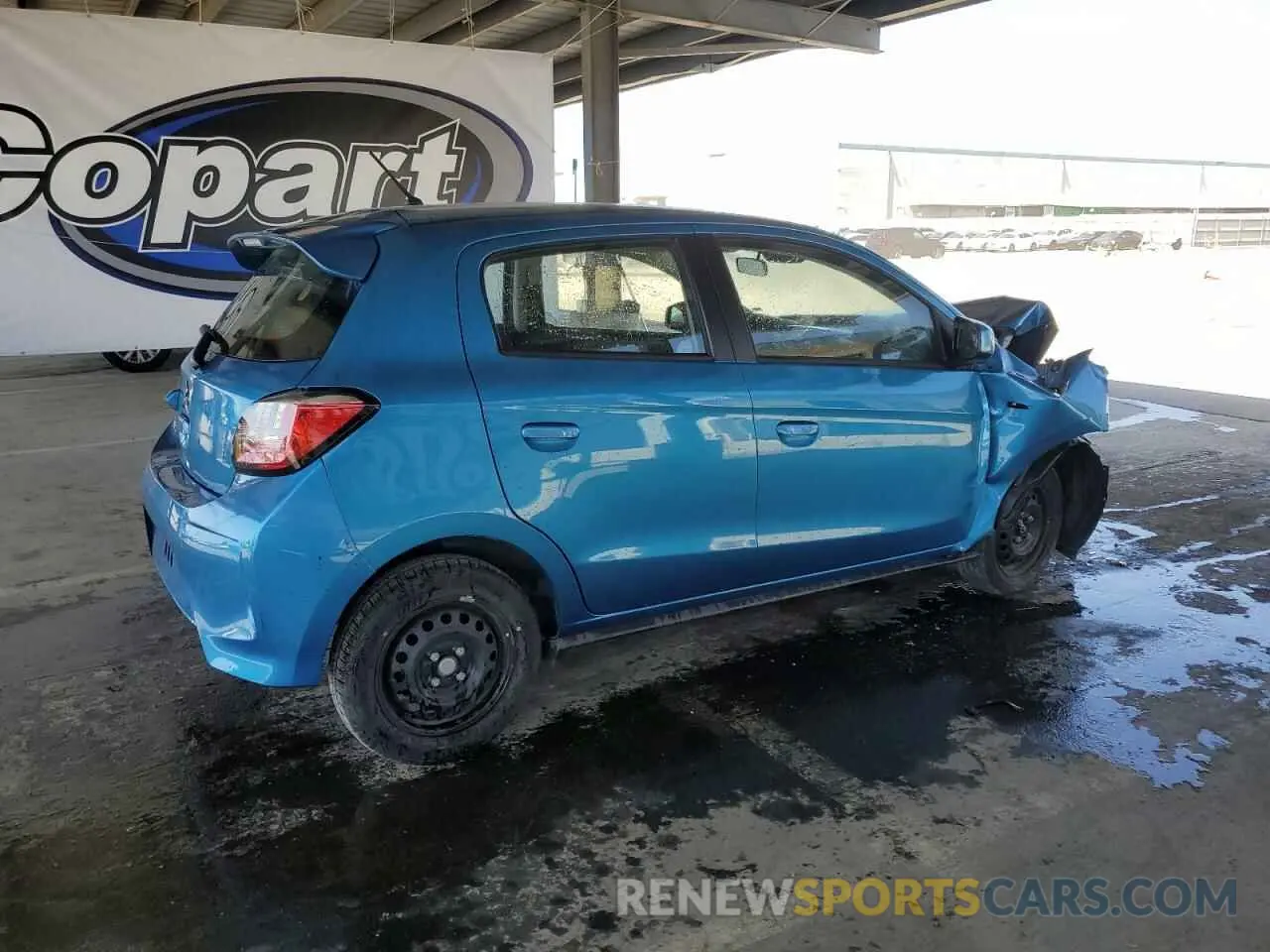 3 fotografías del automóvil dañado ML32AUHJ7RH019463 MITSUBISHI MIRAGE 2024