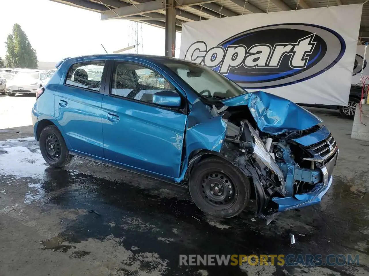 4 fotografías del automóvil dañado ML32AUHJ7RH019463 MITSUBISHI MIRAGE 2024