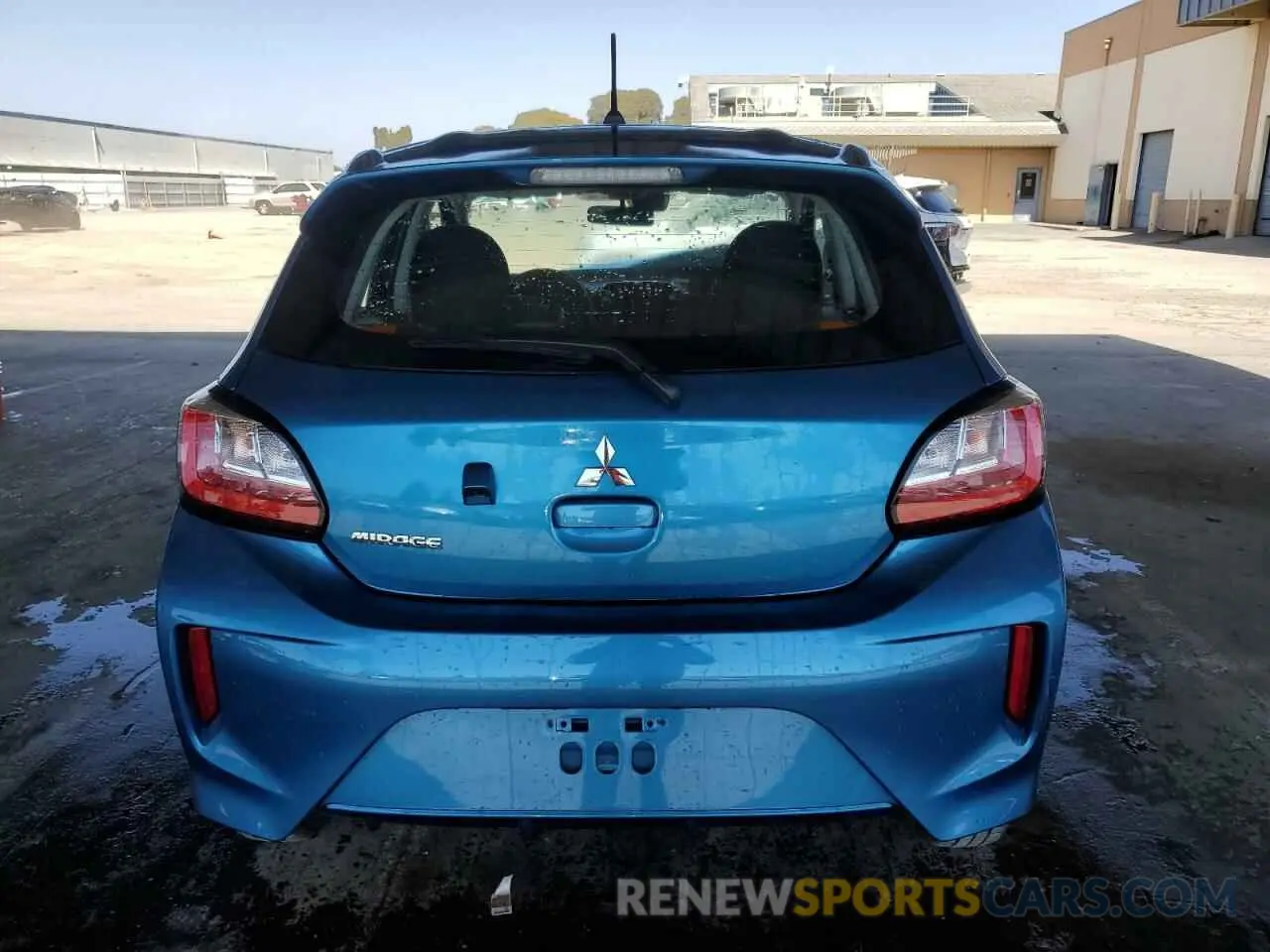 6 fotografías del automóvil dañado ML32AUHJ7RH019463 MITSUBISHI MIRAGE 2024