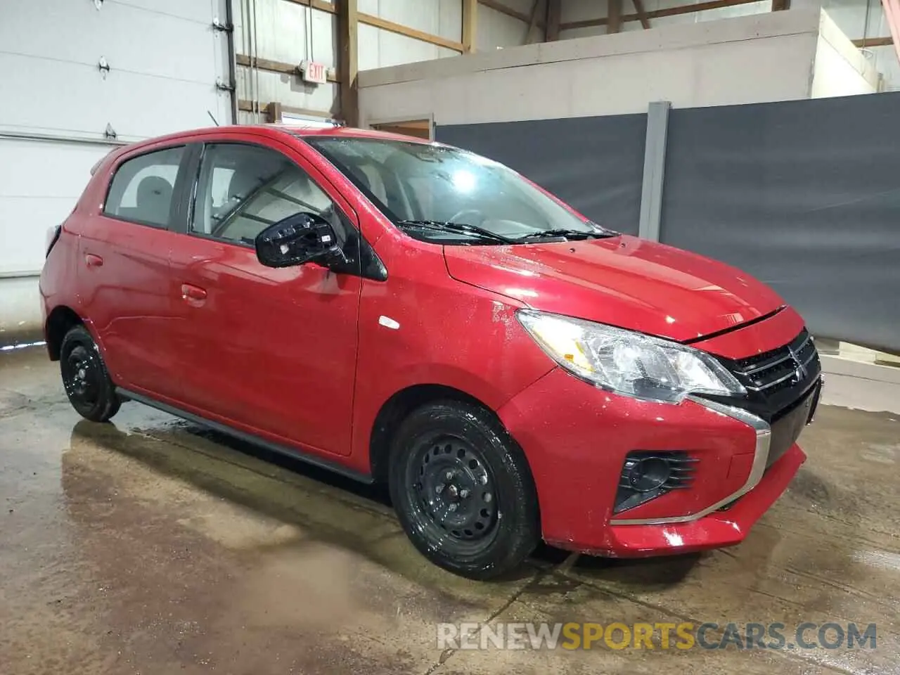 4 fotografías del automóvil dañado ML32AUHJ7RH025506 MITSUBISHI MIRAGE 2024