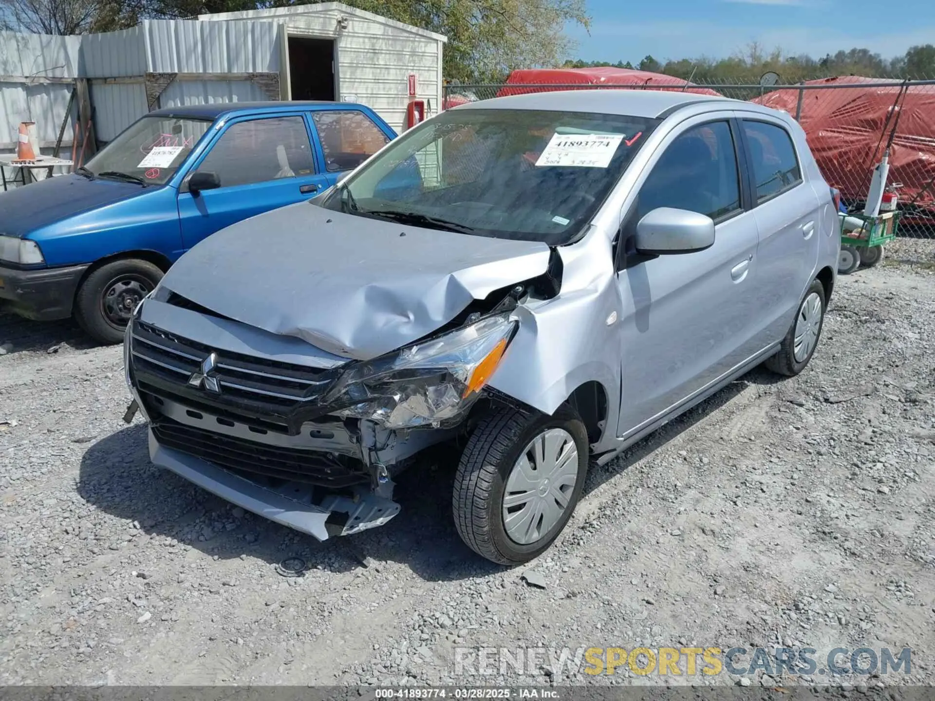 2 fotografías del automóvil dañado ML32AUHJ7RH027871 MITSUBISHI MIRAGE 2024