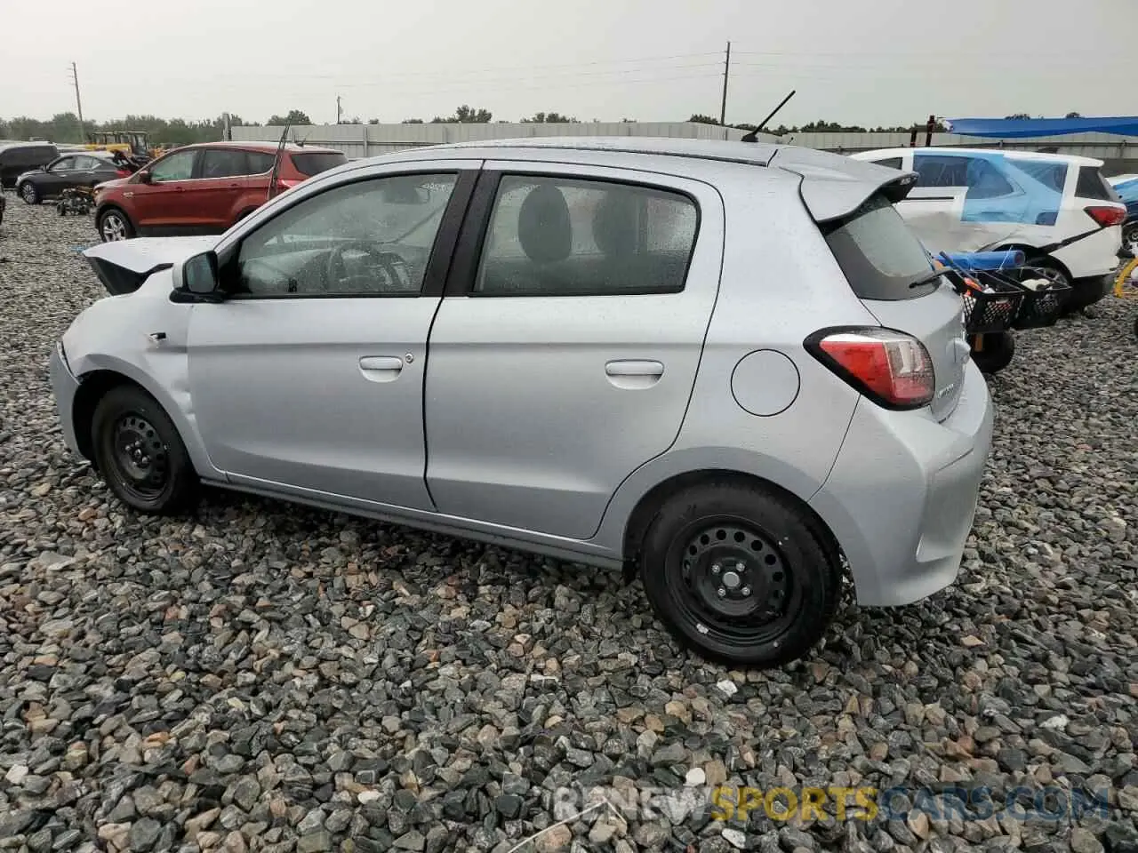 2 fotografías del automóvil dañado ML32AUHJ7RH029278 MITSUBISHI MIRAGE 2024