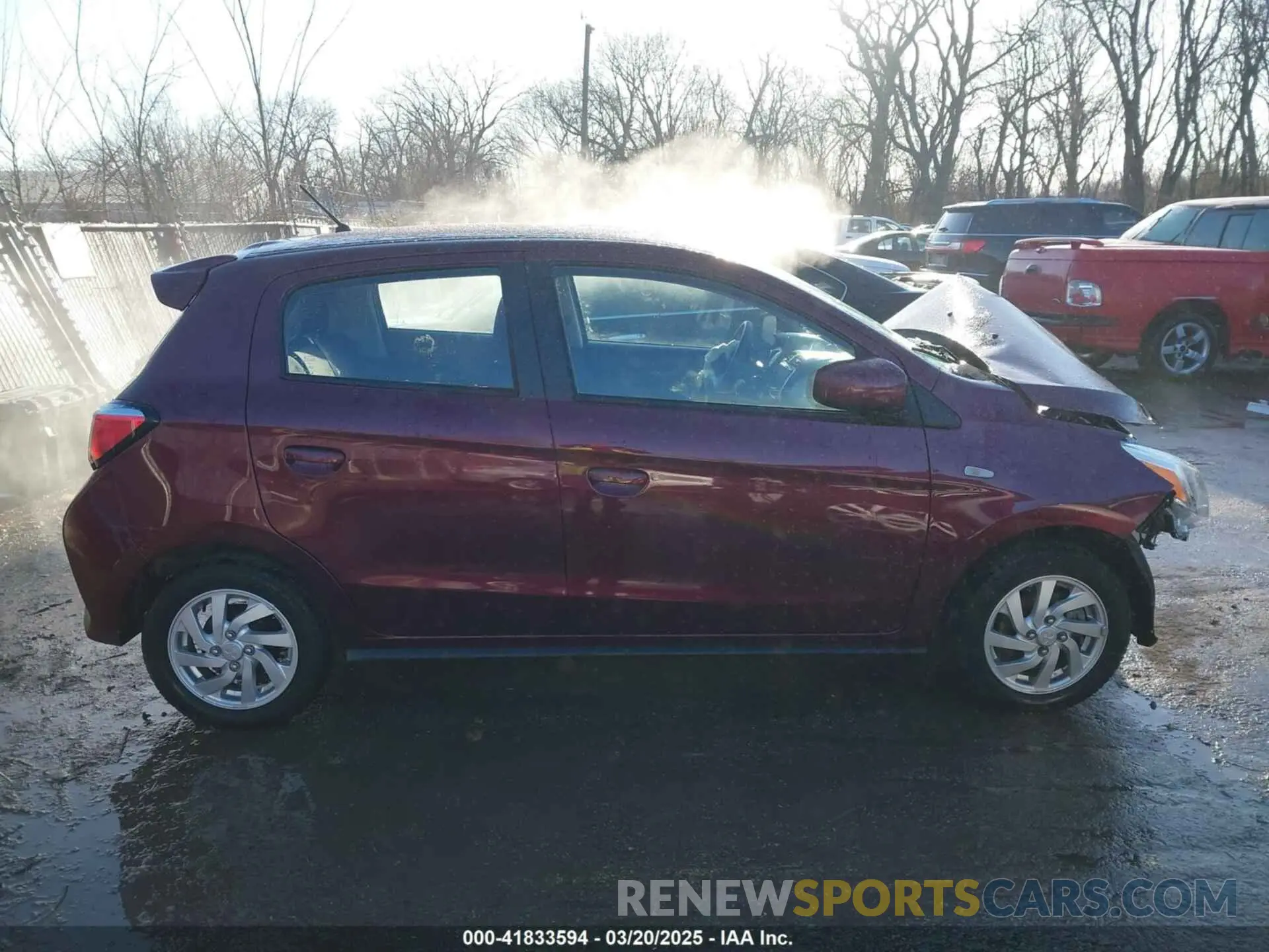 14 fotografías del automóvil dañado ML32AUHJ8RH000503 MITSUBISHI MIRAGE 2024