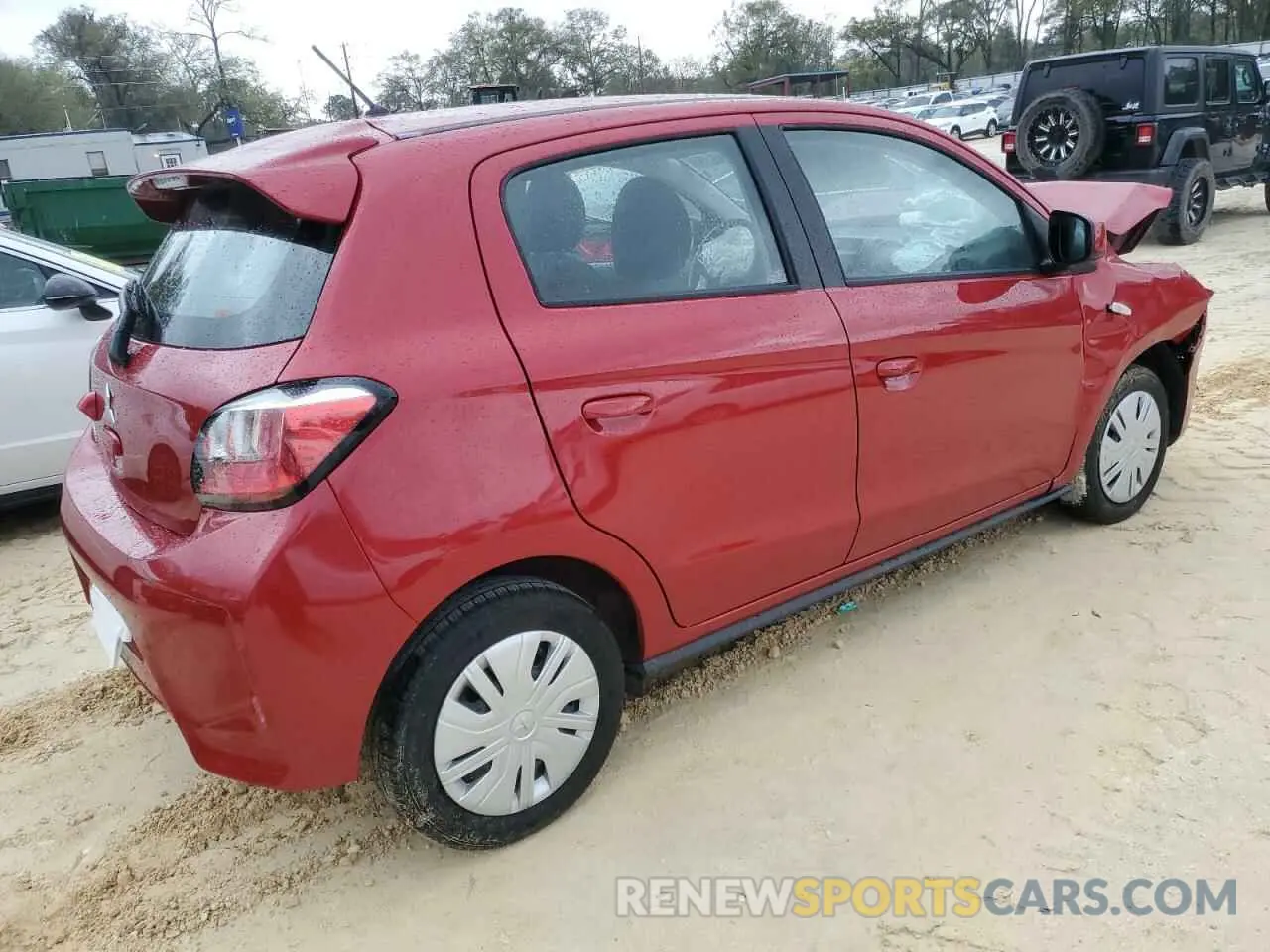 3 fotografías del automóvil dañado ML32AUHJ8RH009816 MITSUBISHI MIRAGE 2024