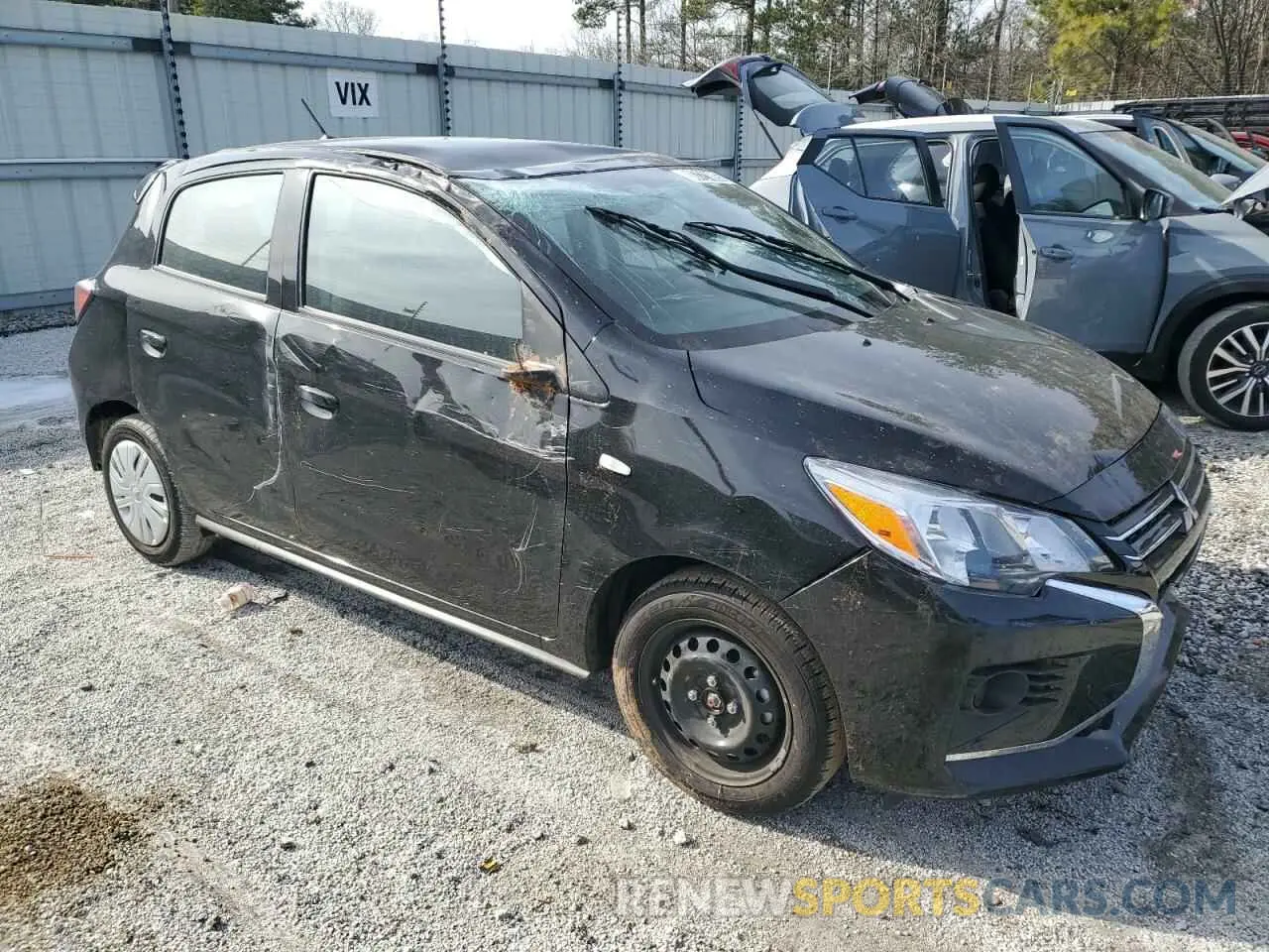4 fotografías del automóvil dañado ML32AUHJ8RH010321 MITSUBISHI MIRAGE 2024