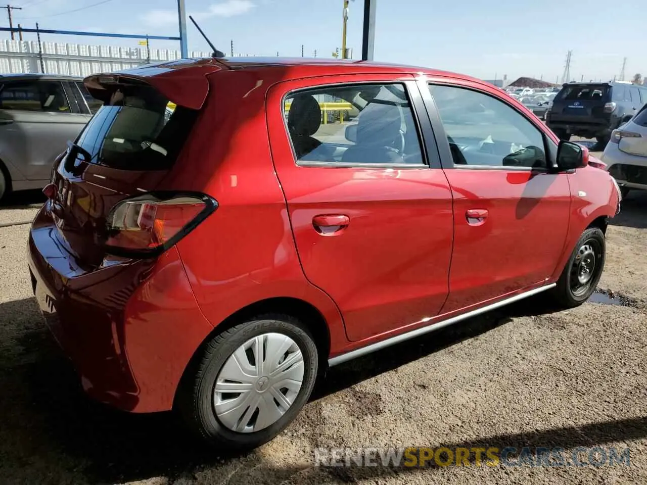 3 fotografías del automóvil dañado ML32AUHJ8RH019066 MITSUBISHI MIRAGE 2024