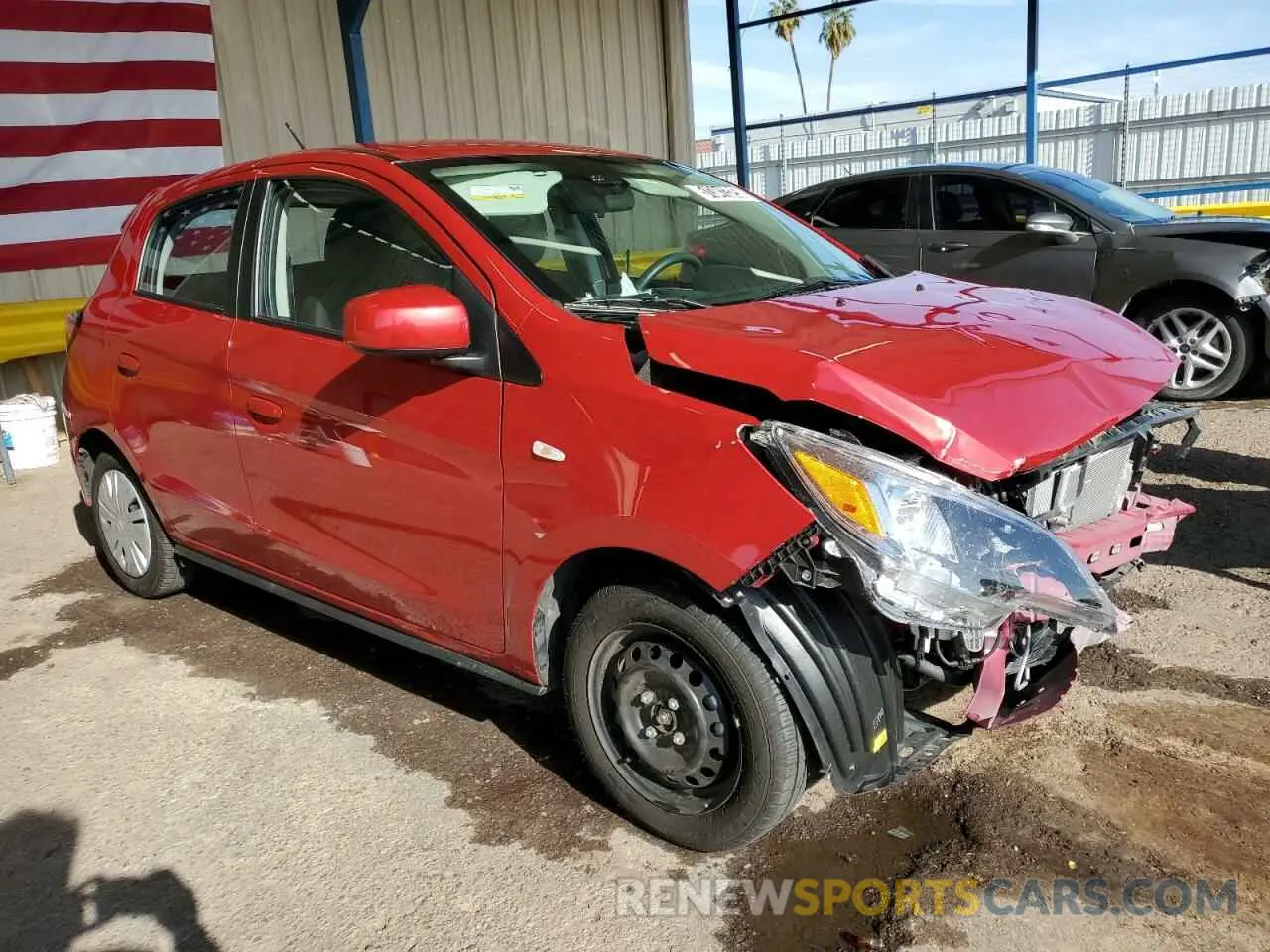 4 fotografías del automóvil dañado ML32AUHJ8RH019066 MITSUBISHI MIRAGE 2024