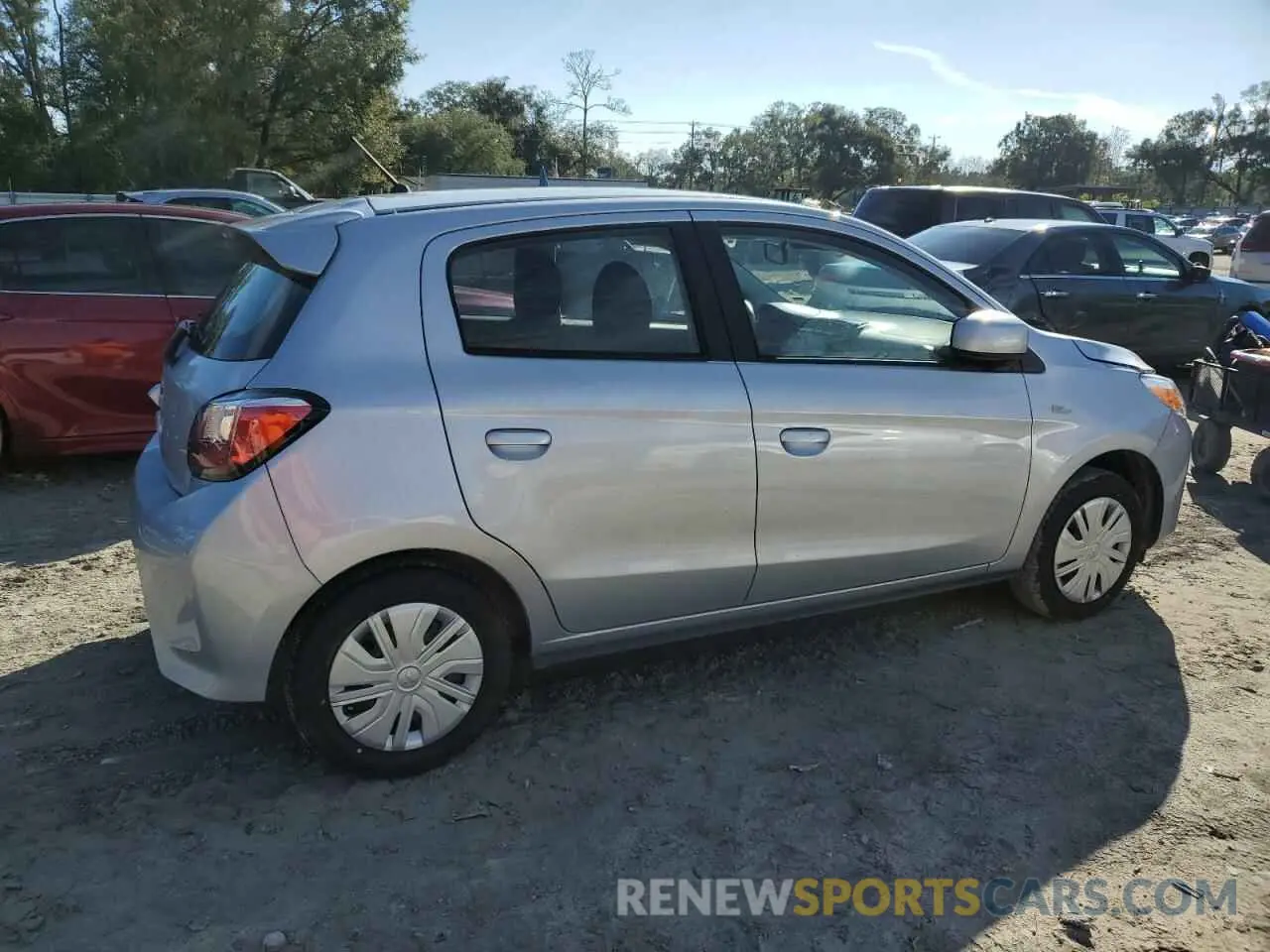 3 fotografías del automóvil dañado ML32AUHJ8RH020377 MITSUBISHI MIRAGE 2024