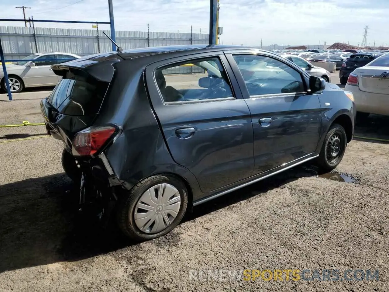 3 fotografías del automóvil dañado ML32AUHJ8RH026647 MITSUBISHI MIRAGE 2024