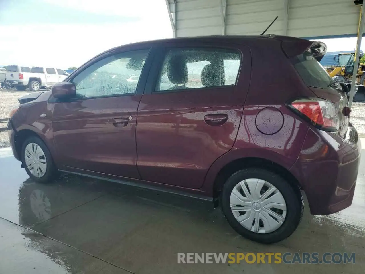 2 fotografías del automóvil dañado ML32AUHJ9RH013485 MITSUBISHI MIRAGE 2024