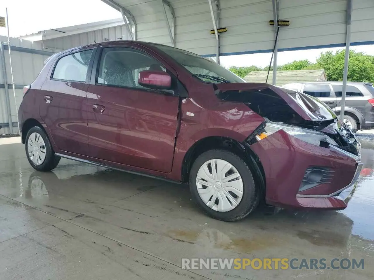 4 fotografías del automóvil dañado ML32AUHJ9RH013485 MITSUBISHI MIRAGE 2024