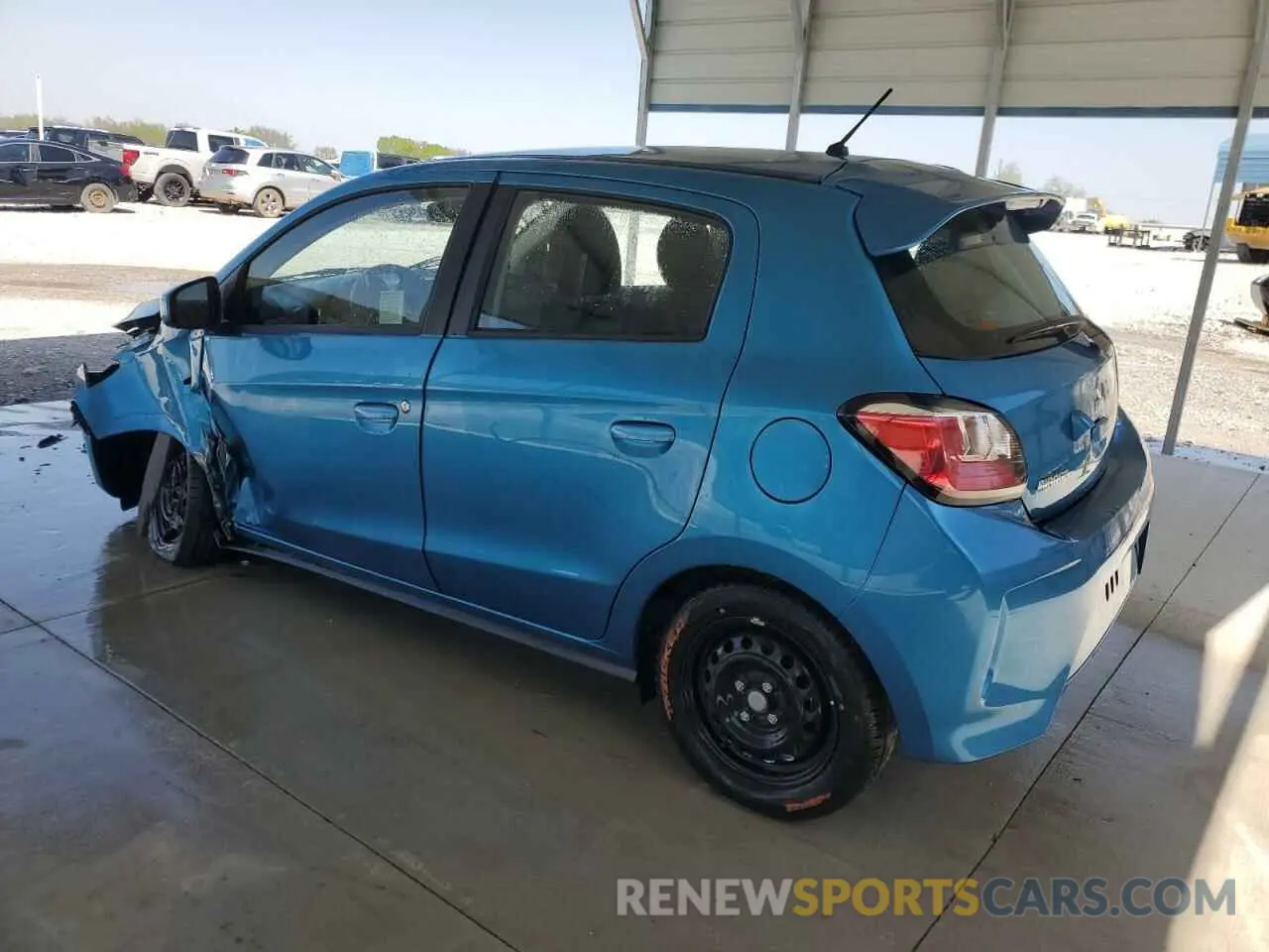 2 fotografías del automóvil dañado ML32AUHJ9RH019464 MITSUBISHI MIRAGE 2024
