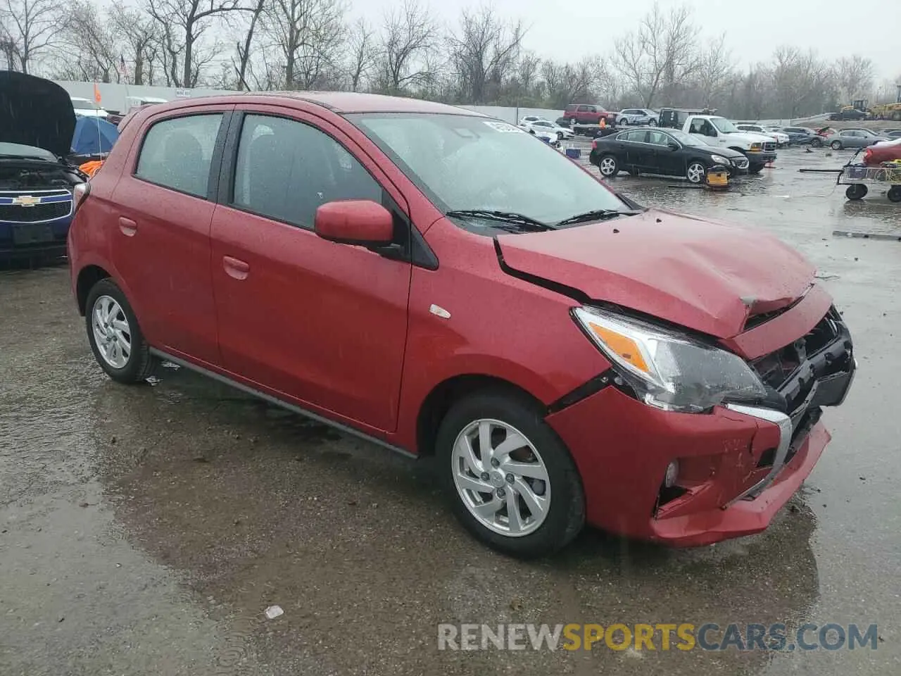 4 fotografías del automóvil dañado ML32AUHJXRH009199 MITSUBISHI MIRAGE 2024