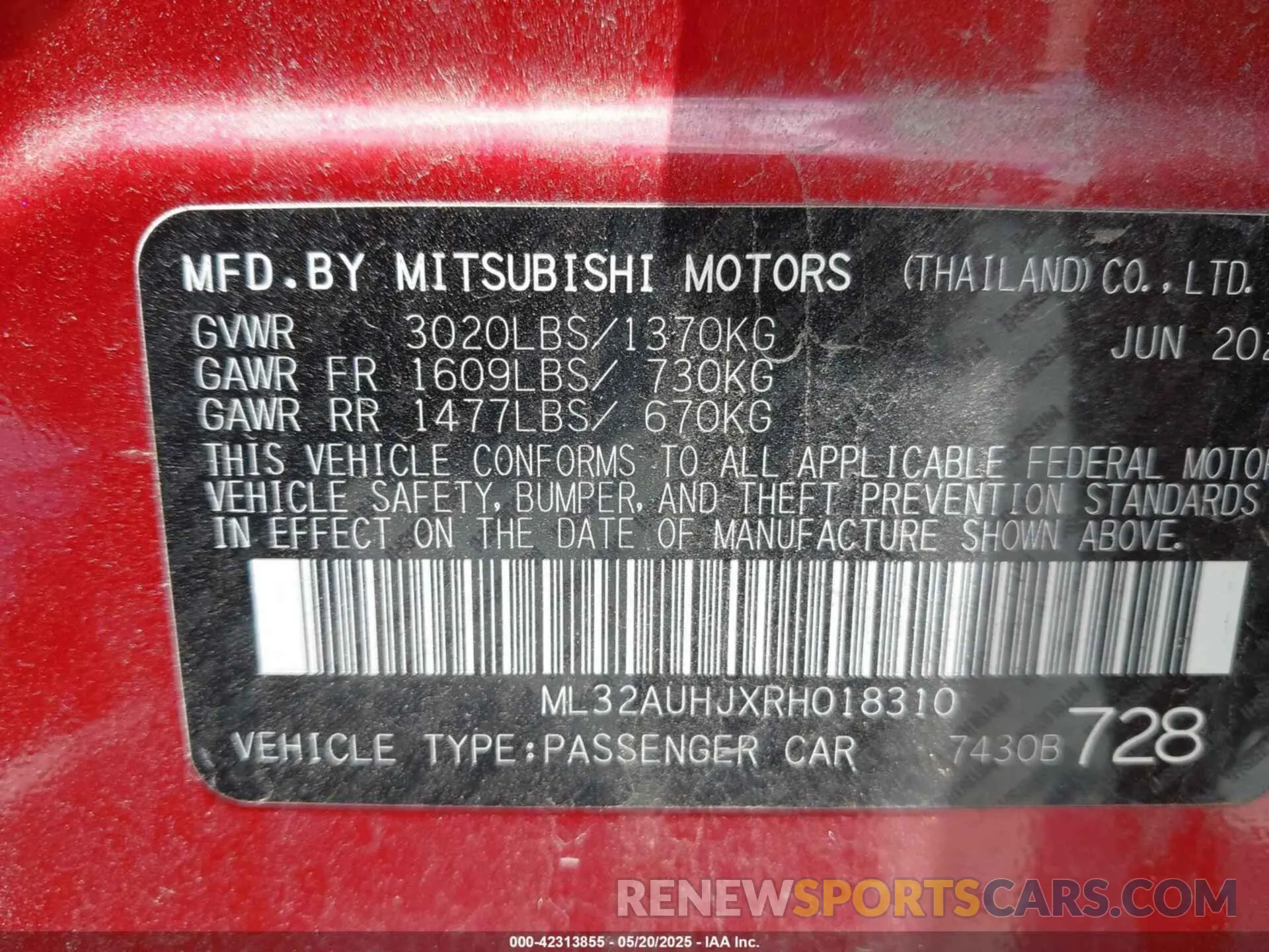 9 fotografías del automóvil dañado ML32AUHJXRH018310 MITSUBISHI MIRAGE 2024