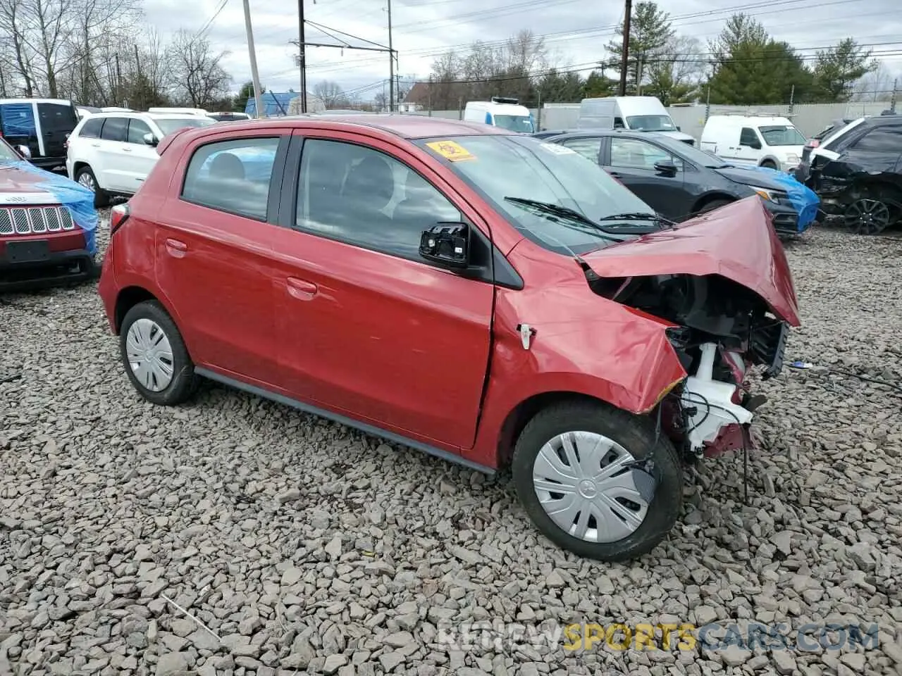 4 fotografías del automóvil dañado ML32AUHJXRH024575 MITSUBISHI MIRAGE 2024