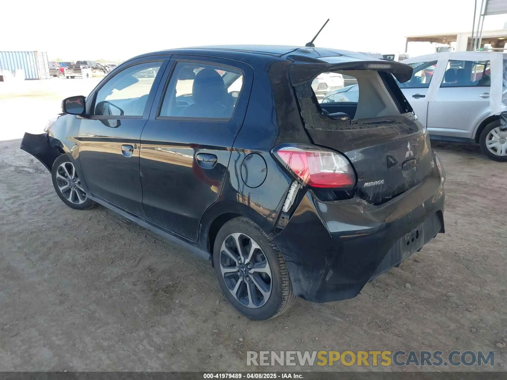 3 fotografías del automóvil dañado ML32AWHJ1RH007708 MITSUBISHI MIRAGE 2024