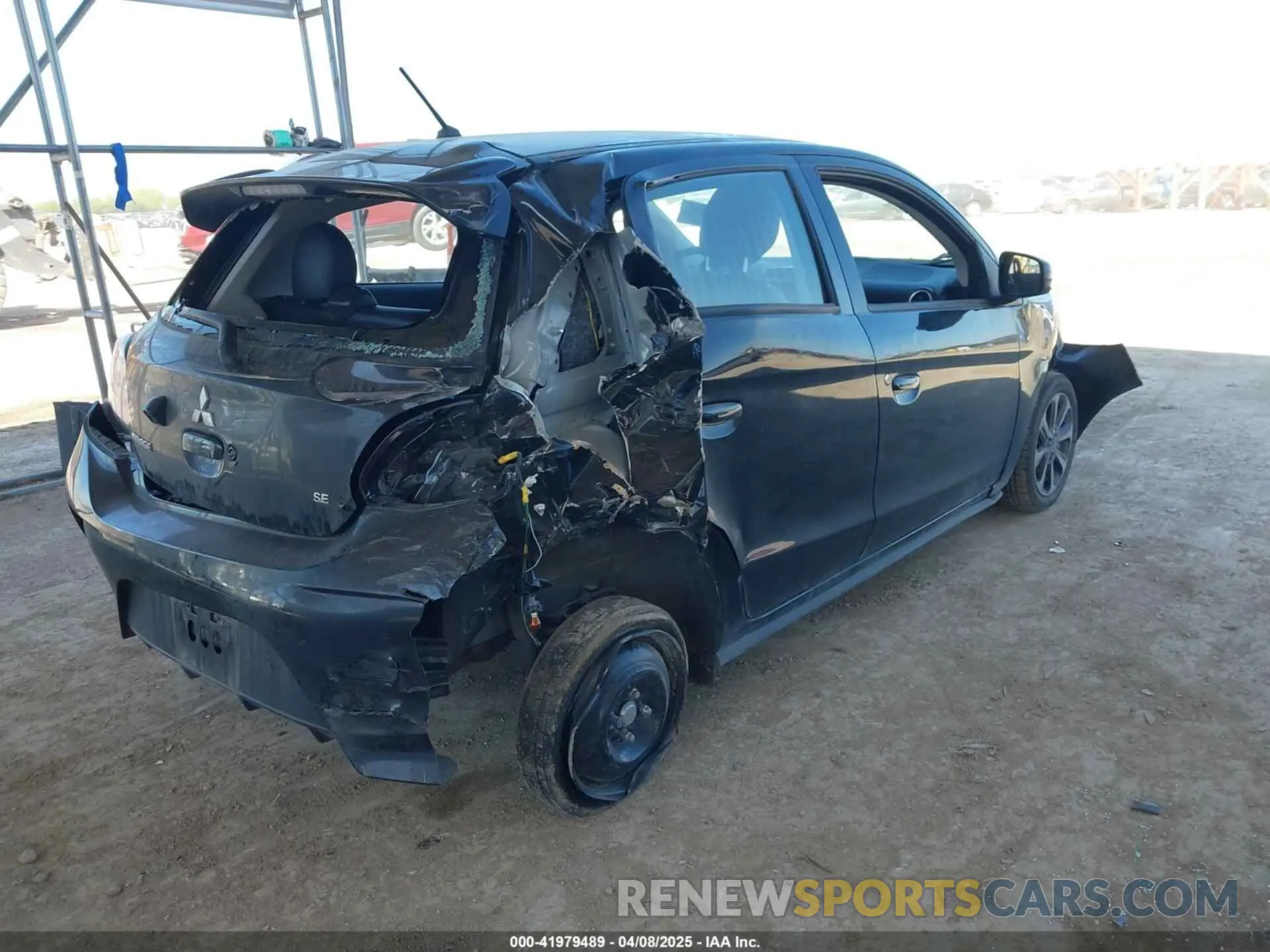 4 fotografías del automóvil dañado ML32AWHJ1RH007708 MITSUBISHI MIRAGE 2024