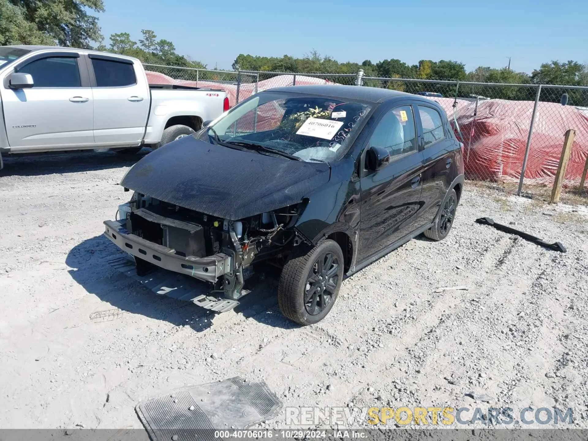 2 fotografías del automóvil dañado ML32AWHJ3RH005569 MITSUBISHI MIRAGE 2024
