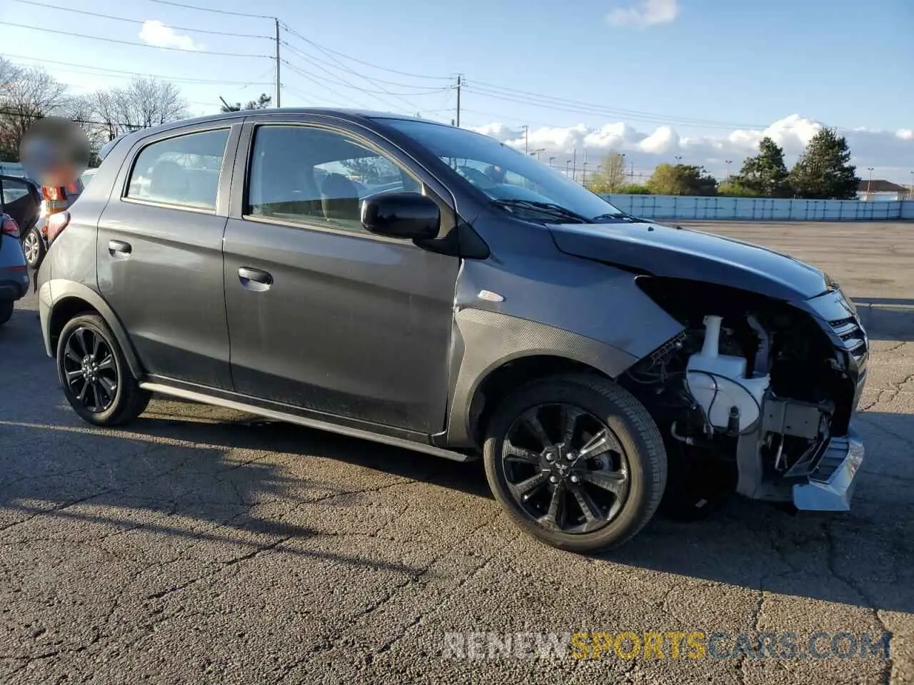 4 fotografías del automóvil dañado ML32AWHJ4RH006603 MITSUBISHI MIRAGE 2024
